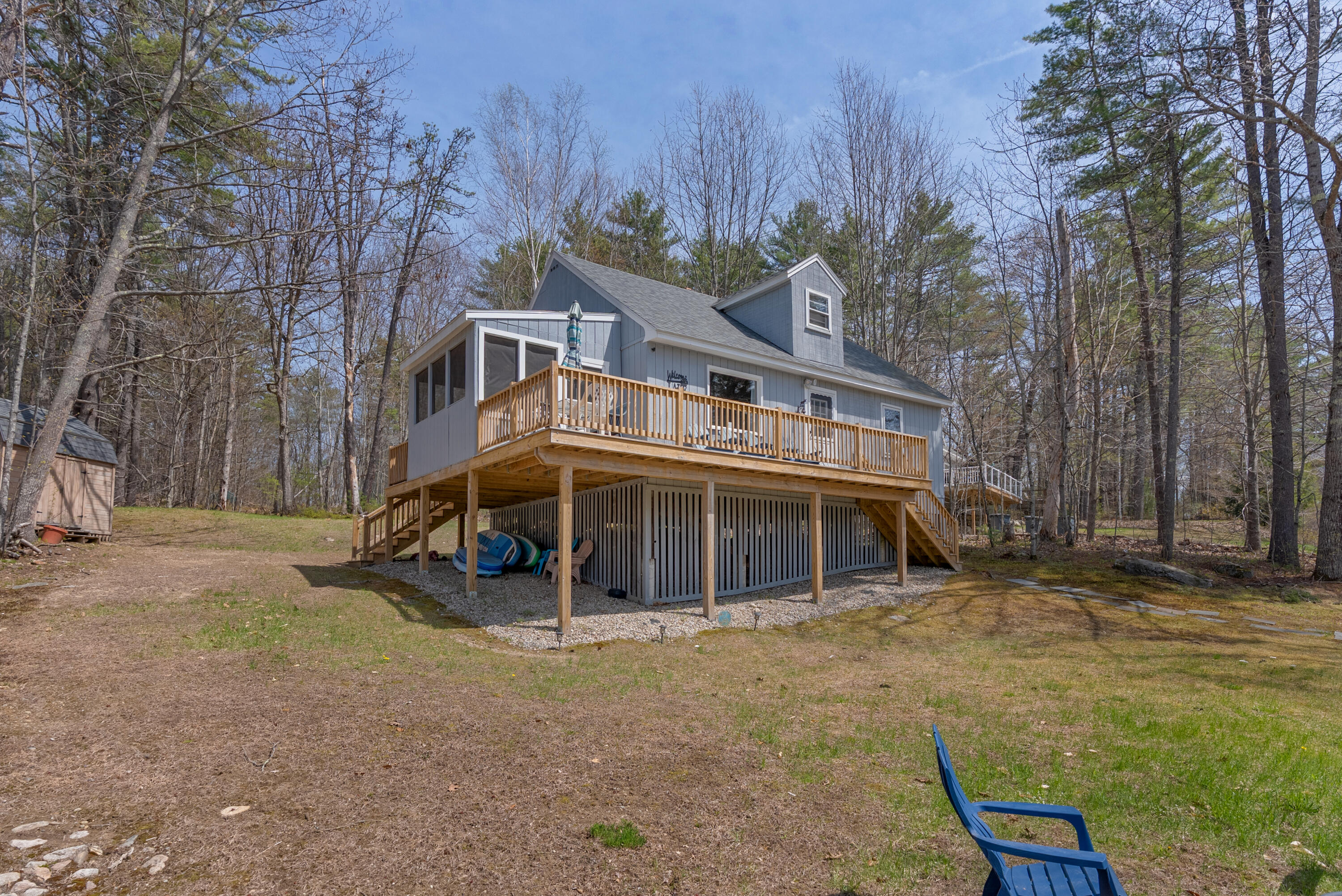 Whether you're searching for a peaceful personal getaway, an income-producing investment, or the perfect blend of both, this inviting lake retreat delivers a lifestyle buyers are actively seeking. Spend your days kayaking, paddleboarding, relaxing on the screened porch, or gathering around the fire pit after sunset--all from a fully furnished, turnkey property designed for effortless enjoyment.Located in Casco just 30 minutes from Portland, the home offers the ideal mix of lakeside escape and convenient access to restaurants, shopping, and travel. The shared water access, wrap-around deck, and welcoming outdoor spaces create the kind of authentic Maine experience today's vacation renters look for. Enjoy the deeded mooring!With a strong Airbnb rental history already established, buyers have the opportunity to continue generating income while still enjoying the property themselves. Sold fully furnished and including kayaks and paddleboards, this is a rare chance to step directly into a proven vacation lifestyle and investment opportunity with immediate appeal. Watkins Shores Rd is maintained year round!
