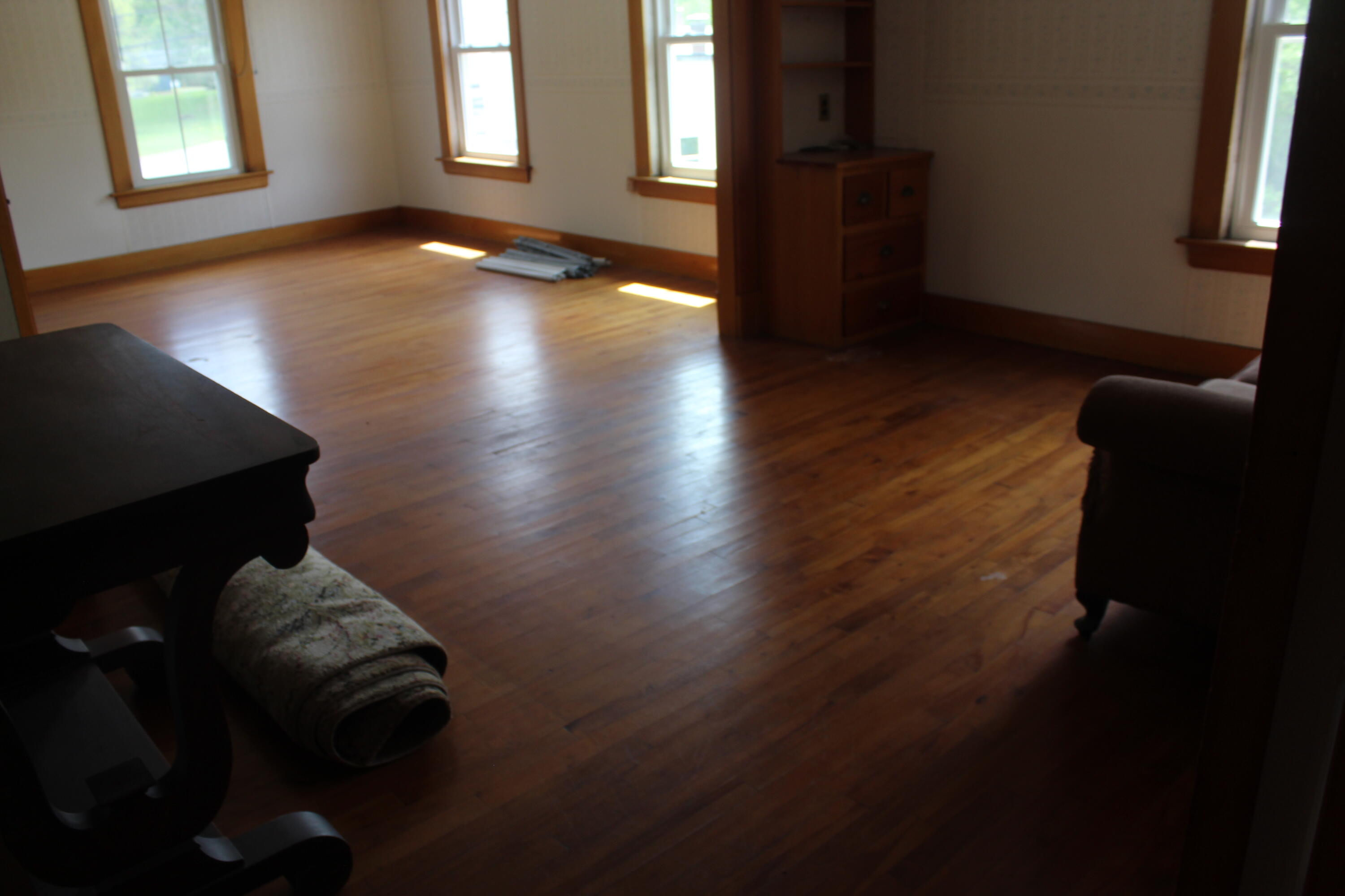 upstairs