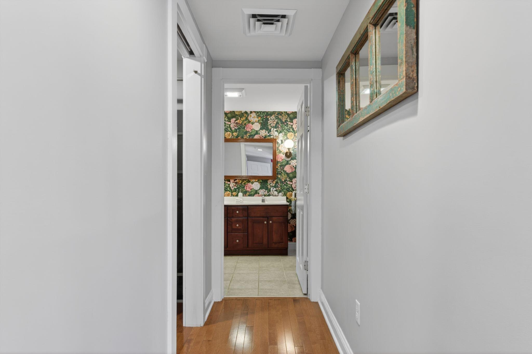135 Congress Street, #1, Portland, ME 04101 Primary bedroom hallway to bathroom