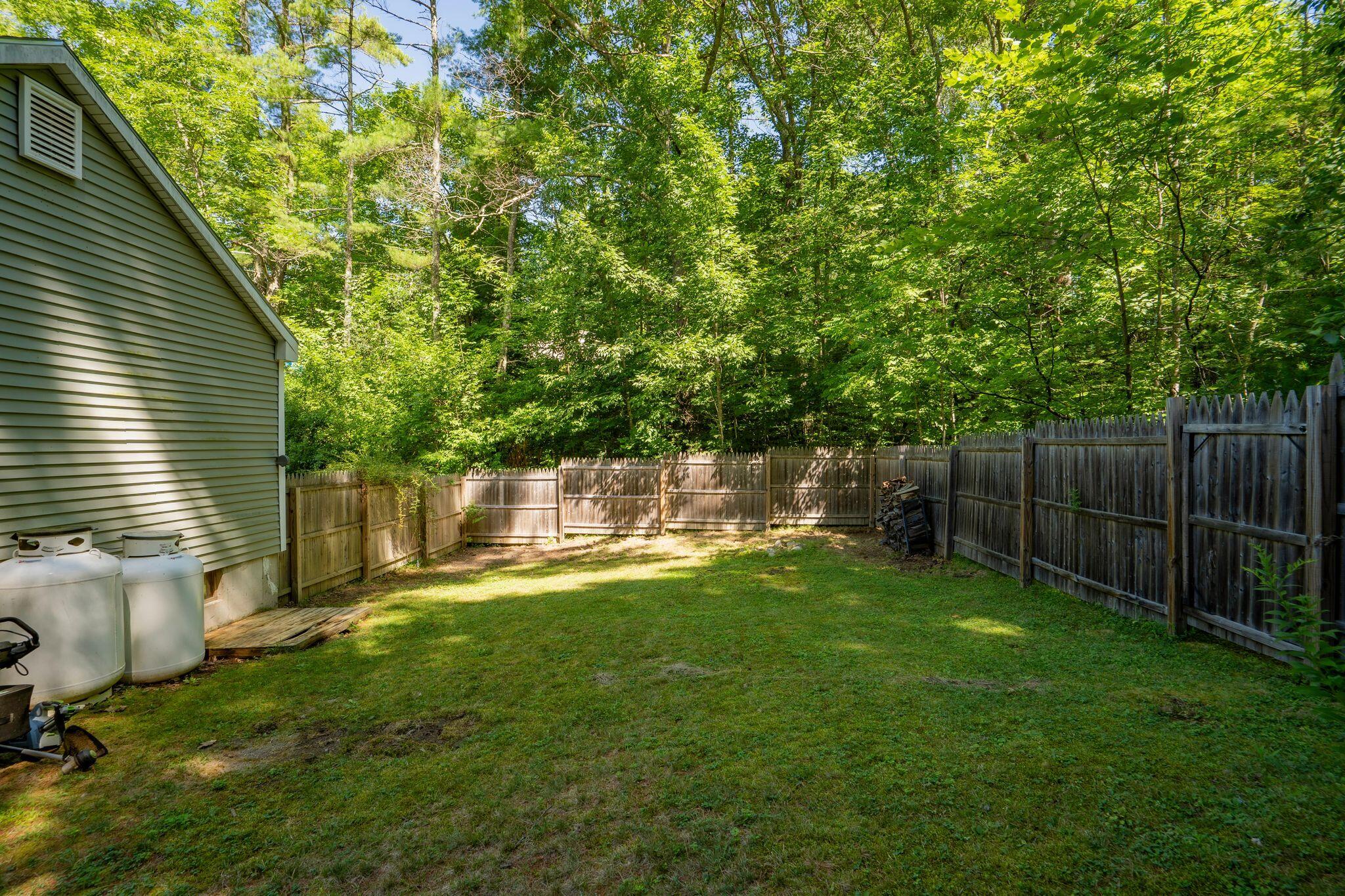 Fenced in Back Yard