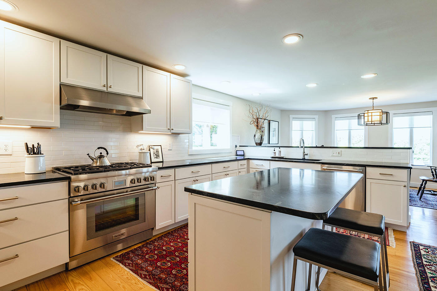 269 Mill Street, Rockport, ME 04856 updated, eat-in kitchen with center island, and pantry