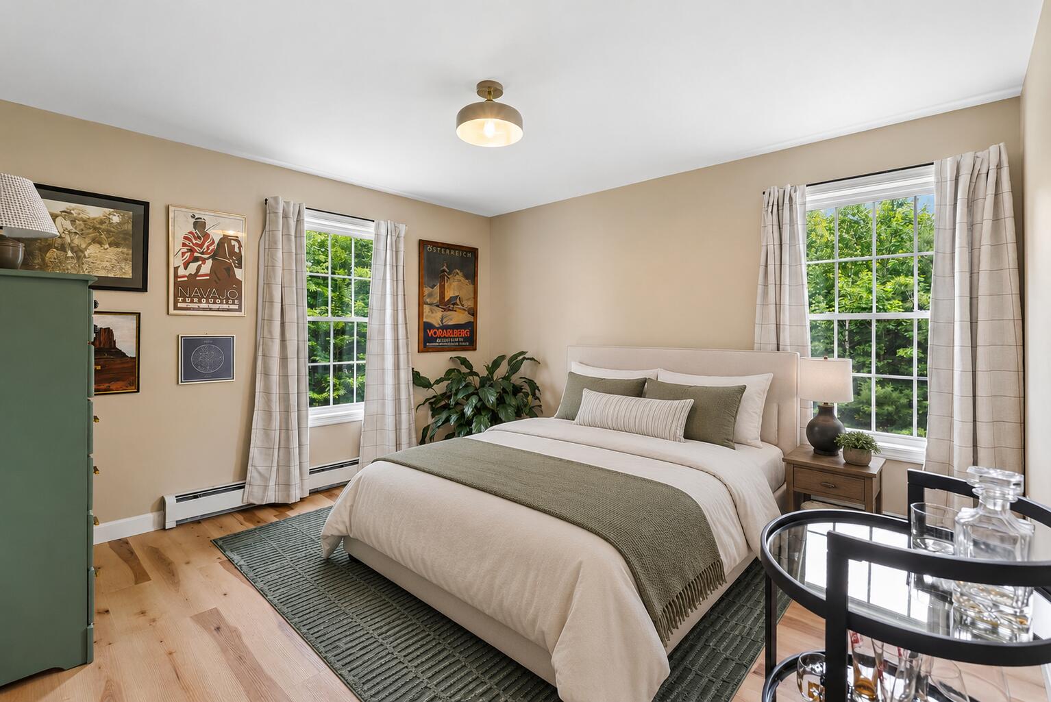 2nd bedroom, digital staging.