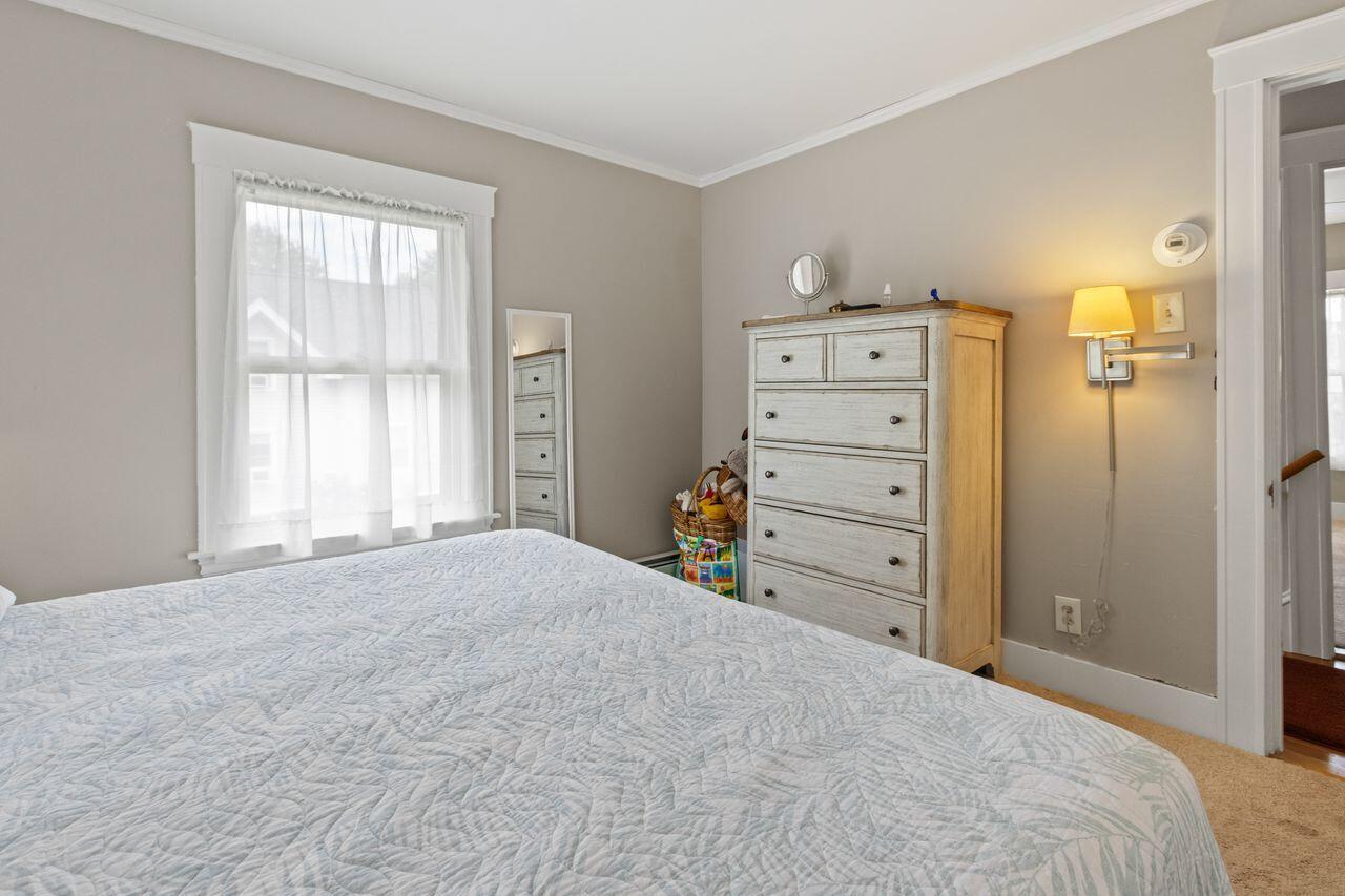 14 Holly Street, Portland, ME 04103 Primary Bedroom with heat and a/c pump and ceiling fan