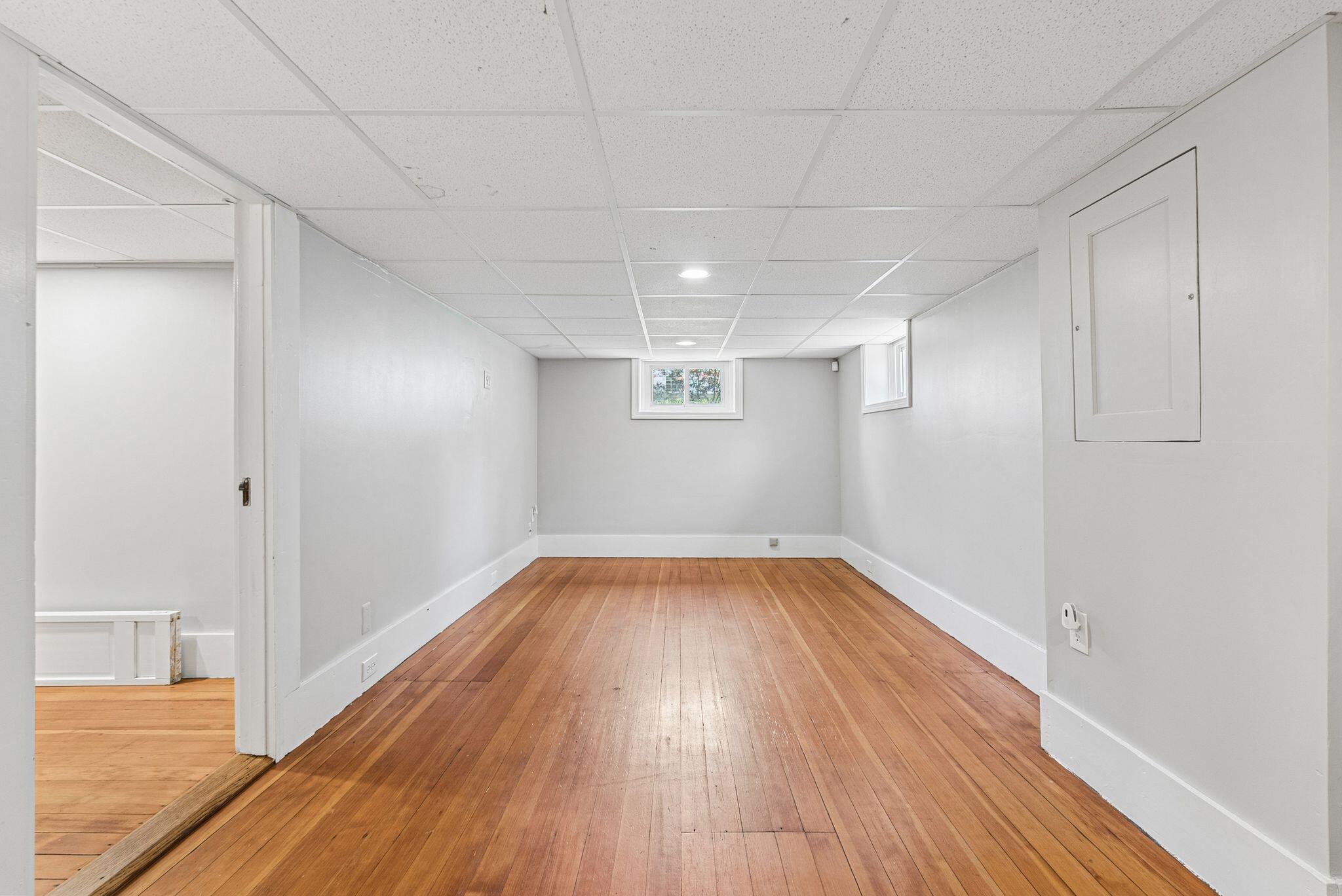 43 Pennsylvania Avenue, South Portland, ME 04106 Flex space in the basement perfect for a fitness room, rec room with a pool table or craft area.