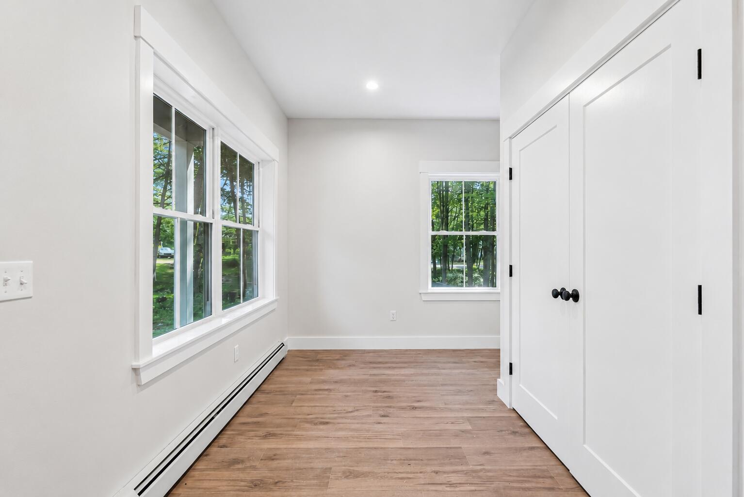 Front Entry into flex room with closet