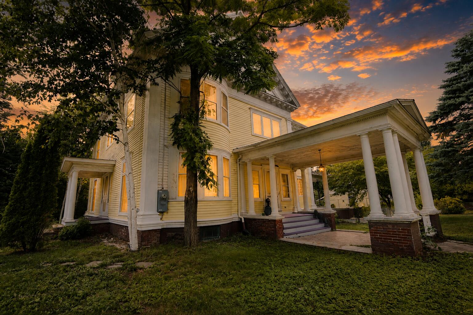 Step into a remarkable piece of history where timeless elegance meets enduring craftsmanship. Built in 1898 as a gift from George Pettengill to his wife, Edith Stratton Pettengill, this extraordinary Victorian estate stands as a lasting testament to an era of exceptional architecture and refined living.Gracefully situated on 0.96± acres, this distinguished residence encompasses an impressive 5,150 square feet of living space with 5 spacious bedrooms, 4 full bathrooms, and 1 half bath. Rich in character and architectural detail, the home showcases soaring ceilings, oversized rooms, intricate millwork, and a magnificent grand staircase that serves as the centerpiece of this stately residence.Designed for both elegant entertaining and comfortable everyday living, the expansive floor plan provides generous gathering spaces while preserving the warmth and charm that only a historic home can show. Outdoors, enjoy the beautiful grounds featuring an in-ground swimming pool, a charming pool house, and a detached 3-car garage, creating a private retreat for family and guests alike.Lovingly preserved through the generations, this timeless Victorian is more than a home, it is a legacy. Rarely does an opportunity arise to own a property so deeply rooted in local history while providing the space, grandeur, and lifestyle today's discerning homeowner desires. This is a truly exceptional residence where history, elegance, and classic beauty come together to create one of the area's most treasured homes.