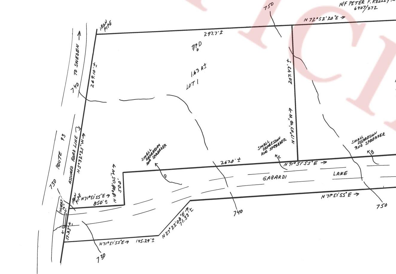 12 Gabardi Lane, Bridgton, ME 04009 Survey - Lot 1