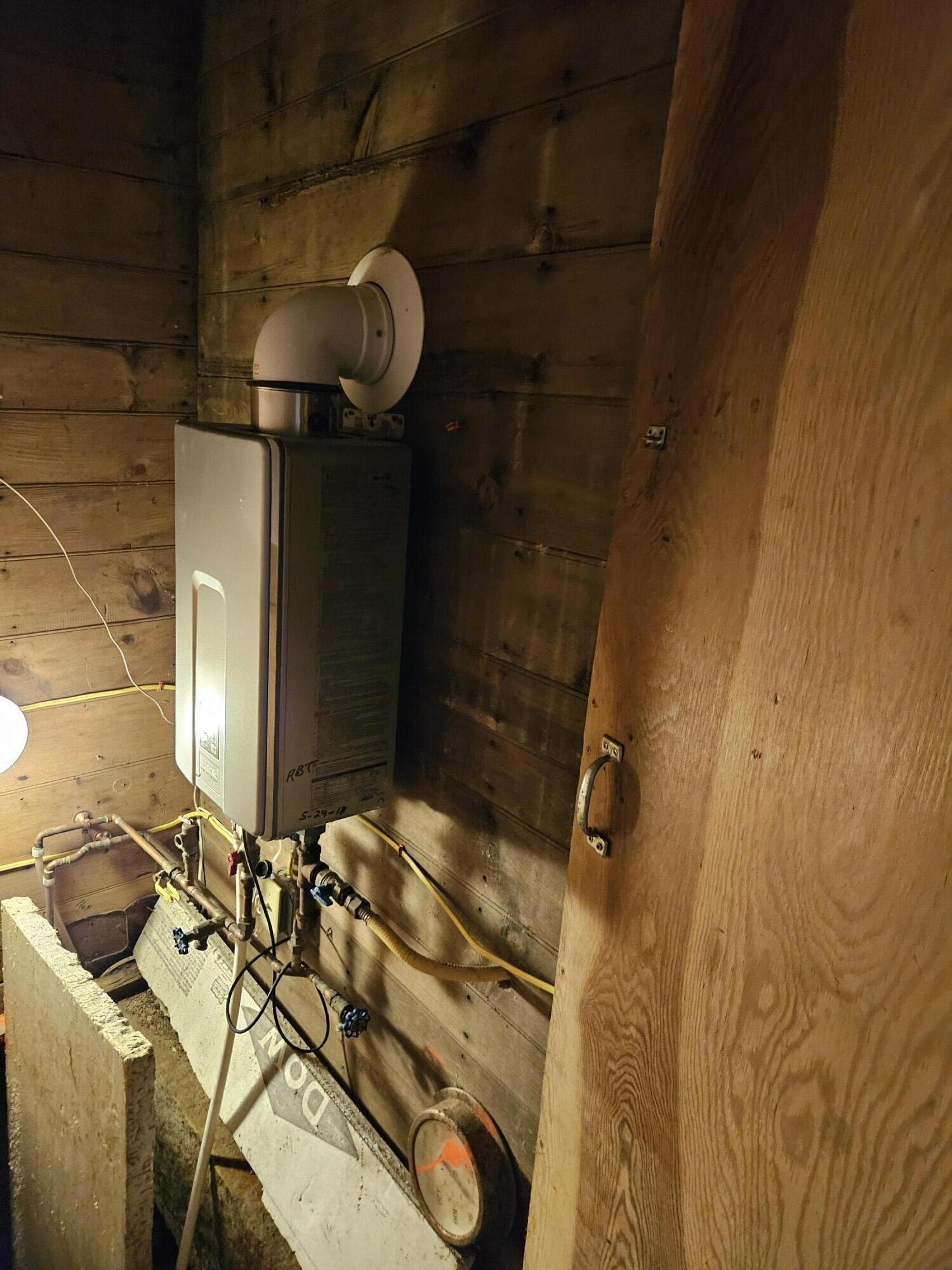On-demand propane hot water unit