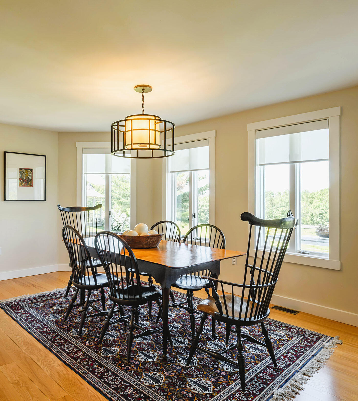 269 Mill Street, Rockport, ME 04856 dining area with wonderful views of the fields and stone walls