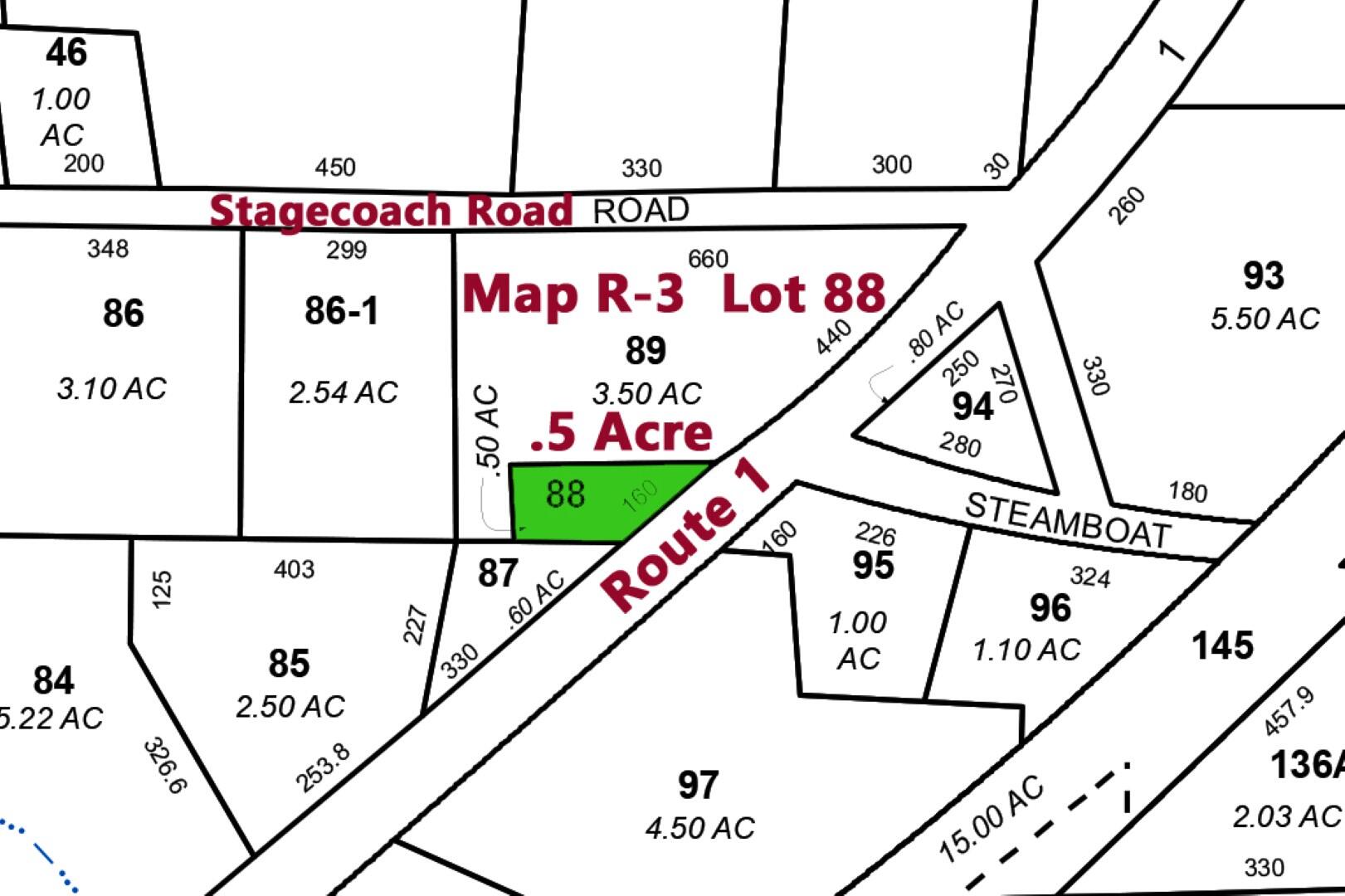 610 U.S. Route 1 Rt 1, Stockton Springs, ME 04981 610 US Rte 1 - Map_R-3 Lot 88 - da_edite