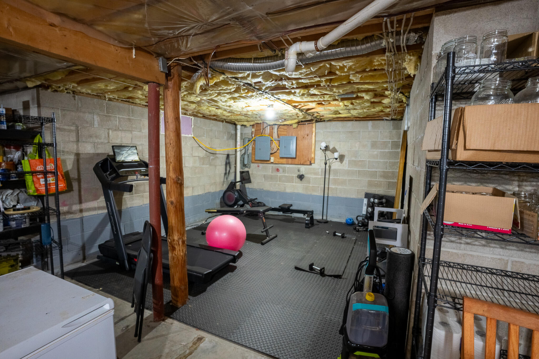 56 Merrill Corner Road, Brownfield, ME 04010 Basement Gym