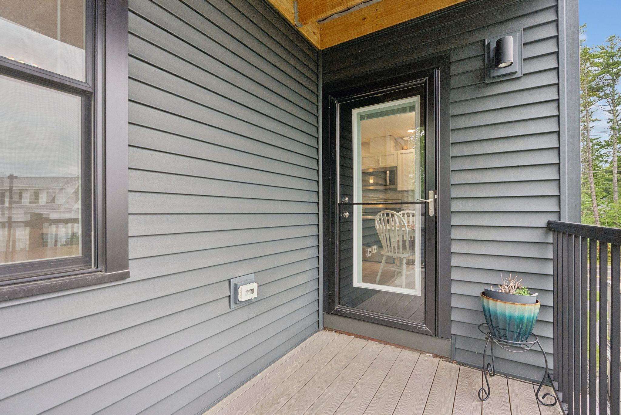 137 Scarborough Downs Road, #220, Scarborough, ME 04074 Private Balcony