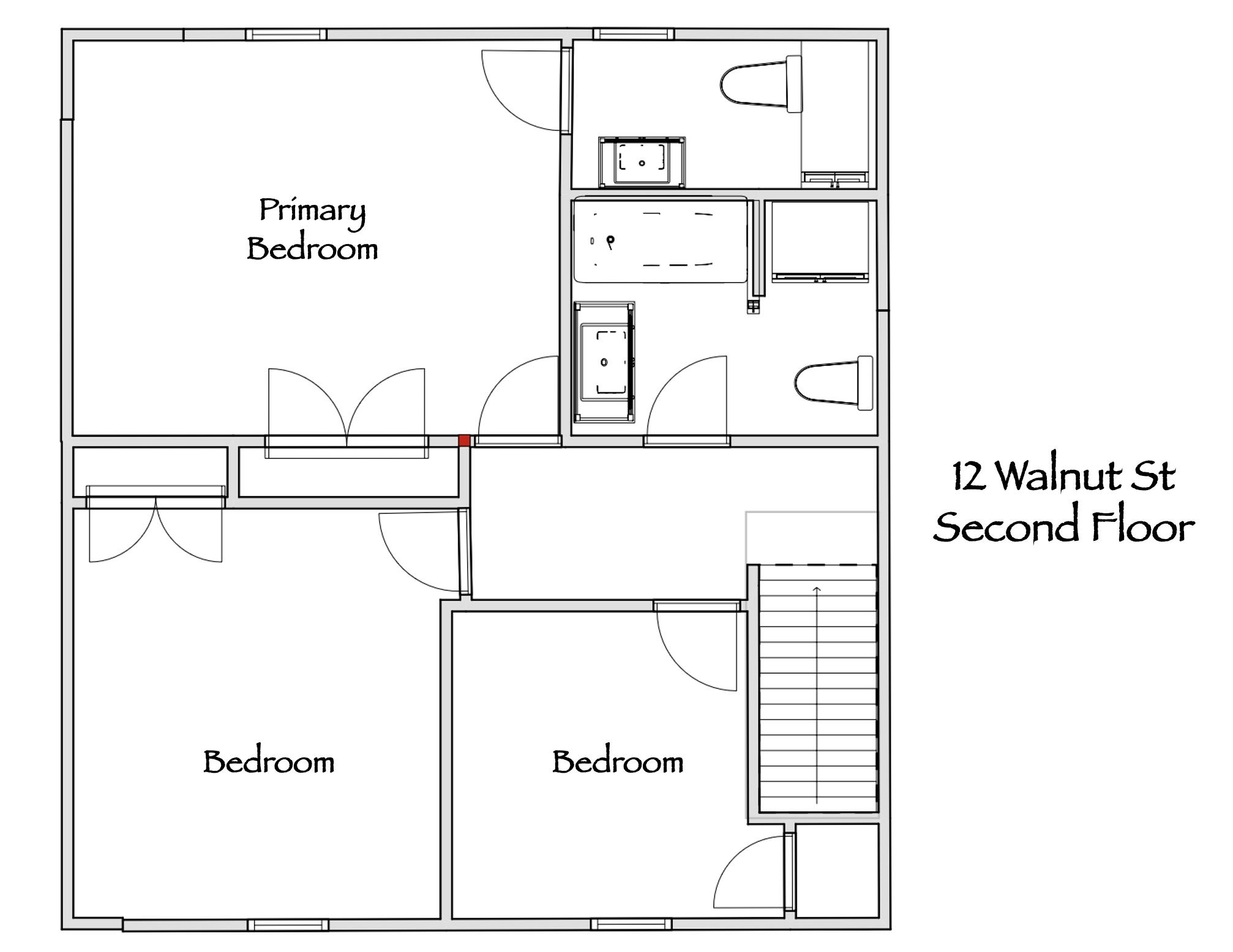 12 Walnut Street, South Portland, ME 04106 Second Floor