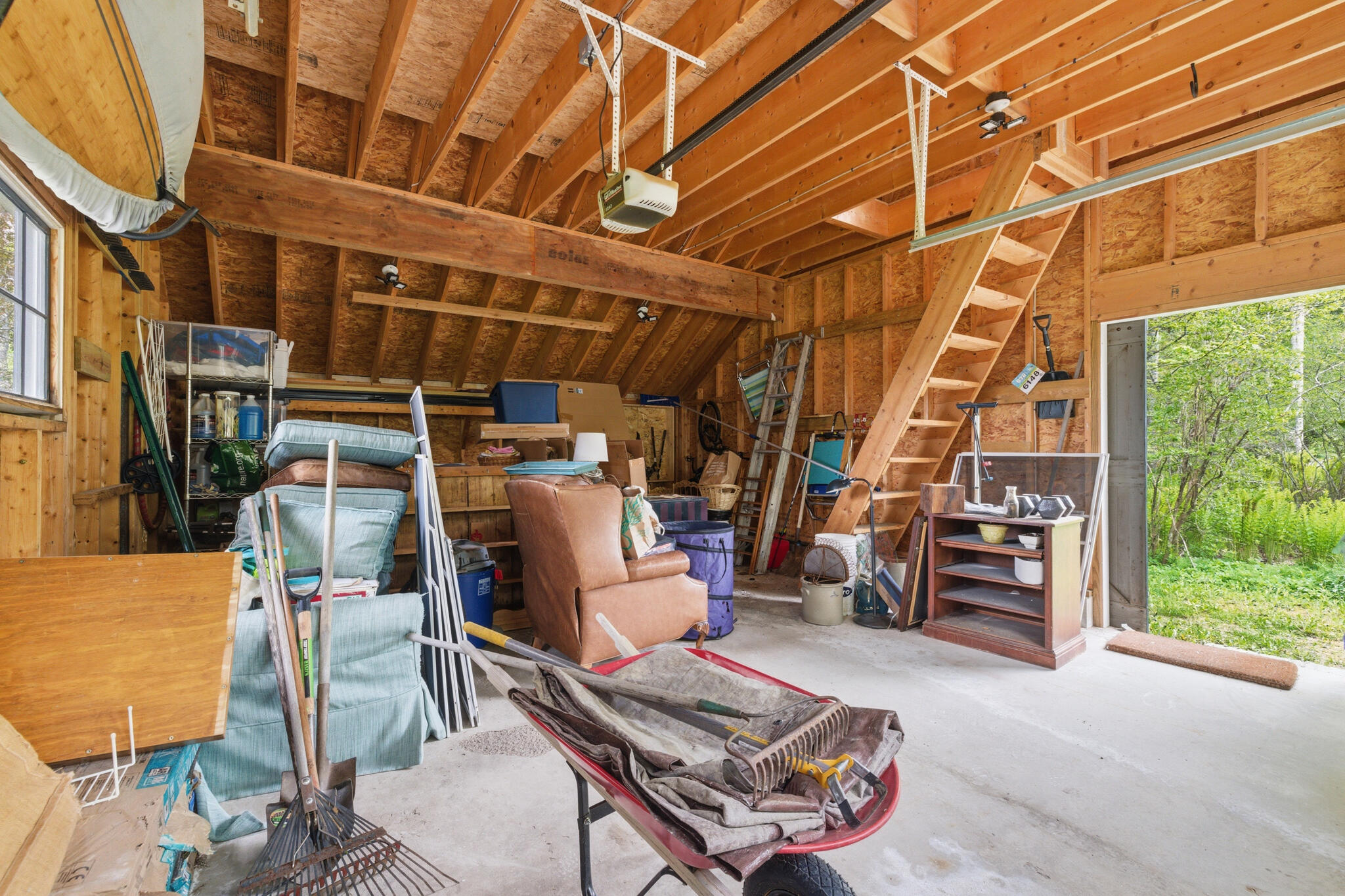 124 Phipps Point Road, Woolwich, ME 04579 Garage with storage overhead