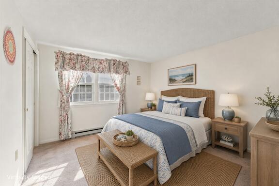 97 Flintlock Village Road, #2, Wells, ME 04090 Second Bedroom- Virtually Staged
