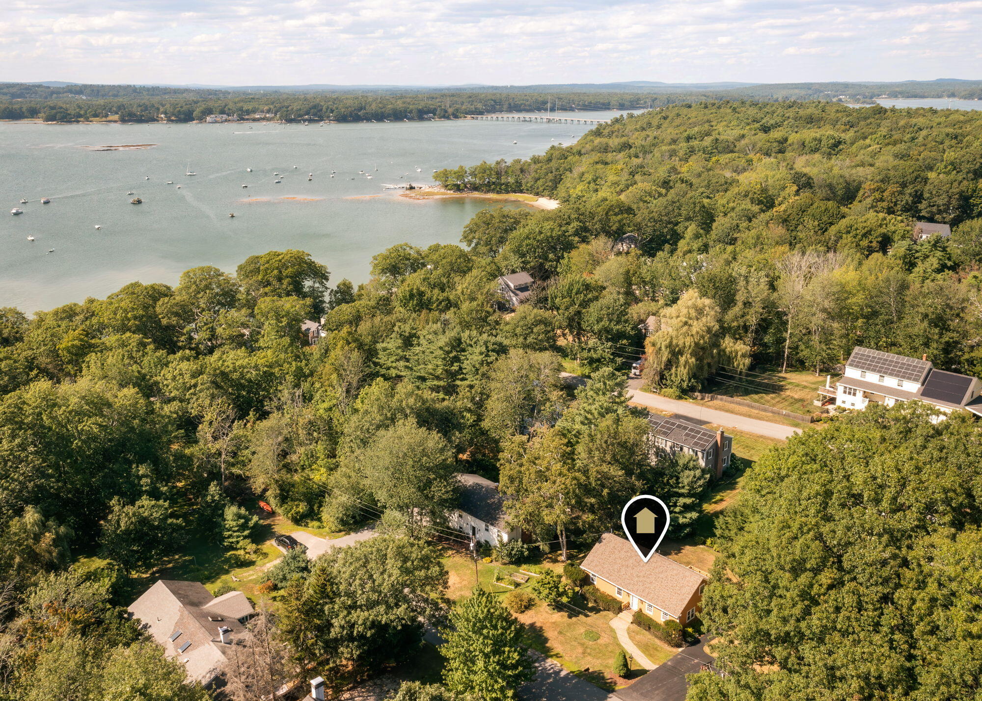 9 Elmwood Avenue, Yarmouth, ME 04096 Aerial View