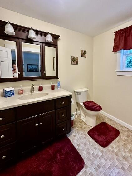Half bath in family room addition