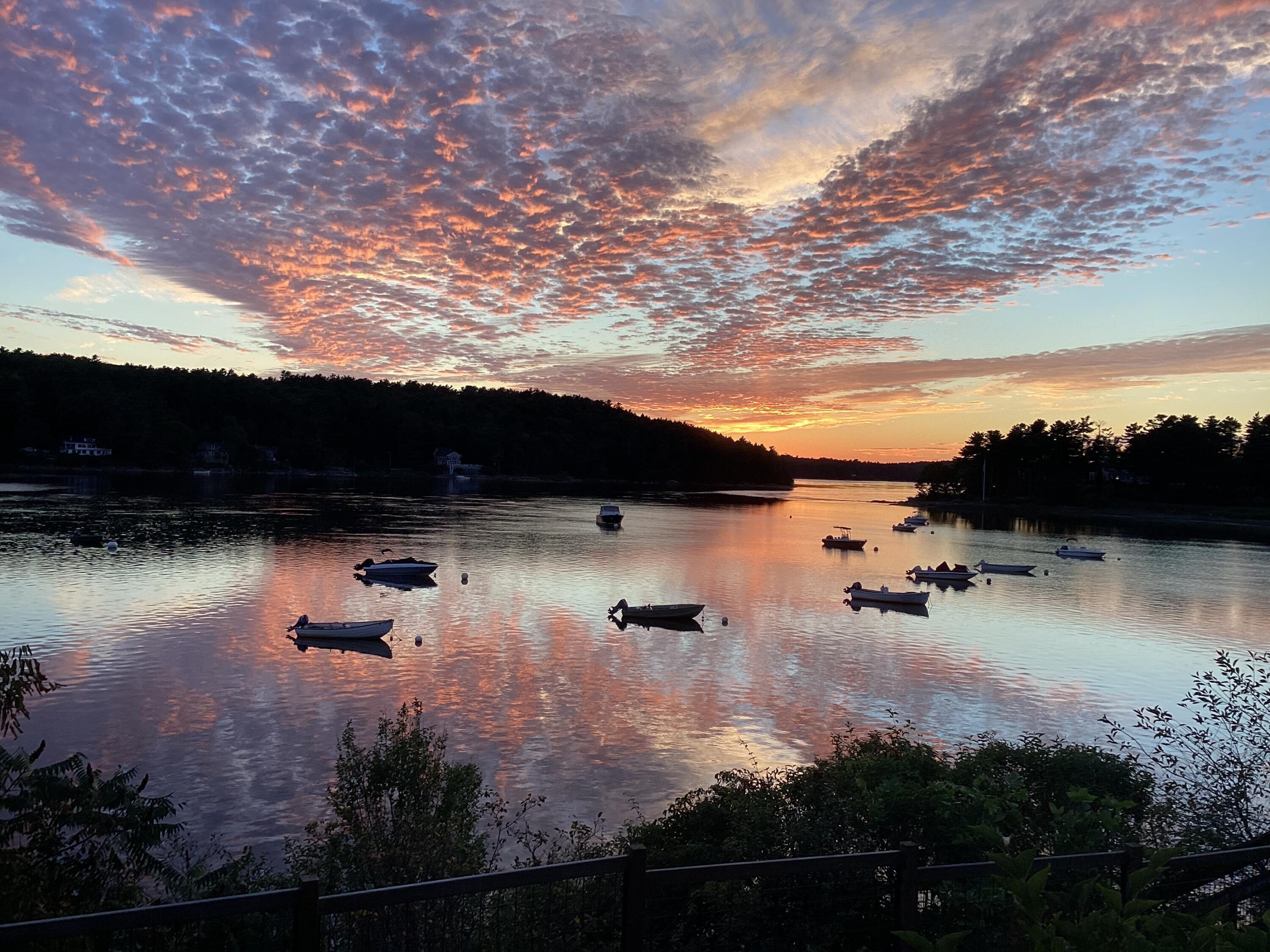 Sunset on the Kennebec River