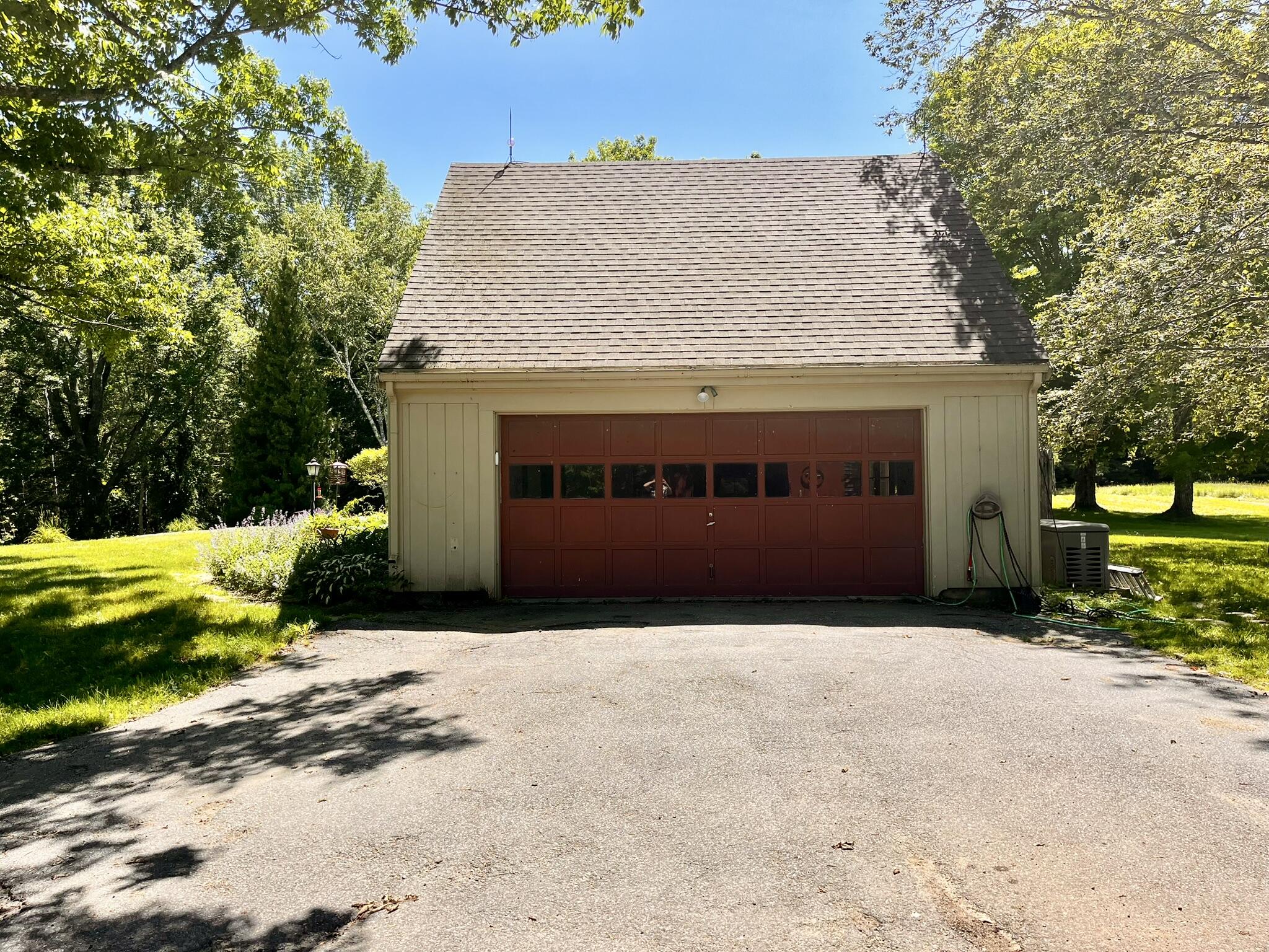 Two-car garage with direct entry to house.