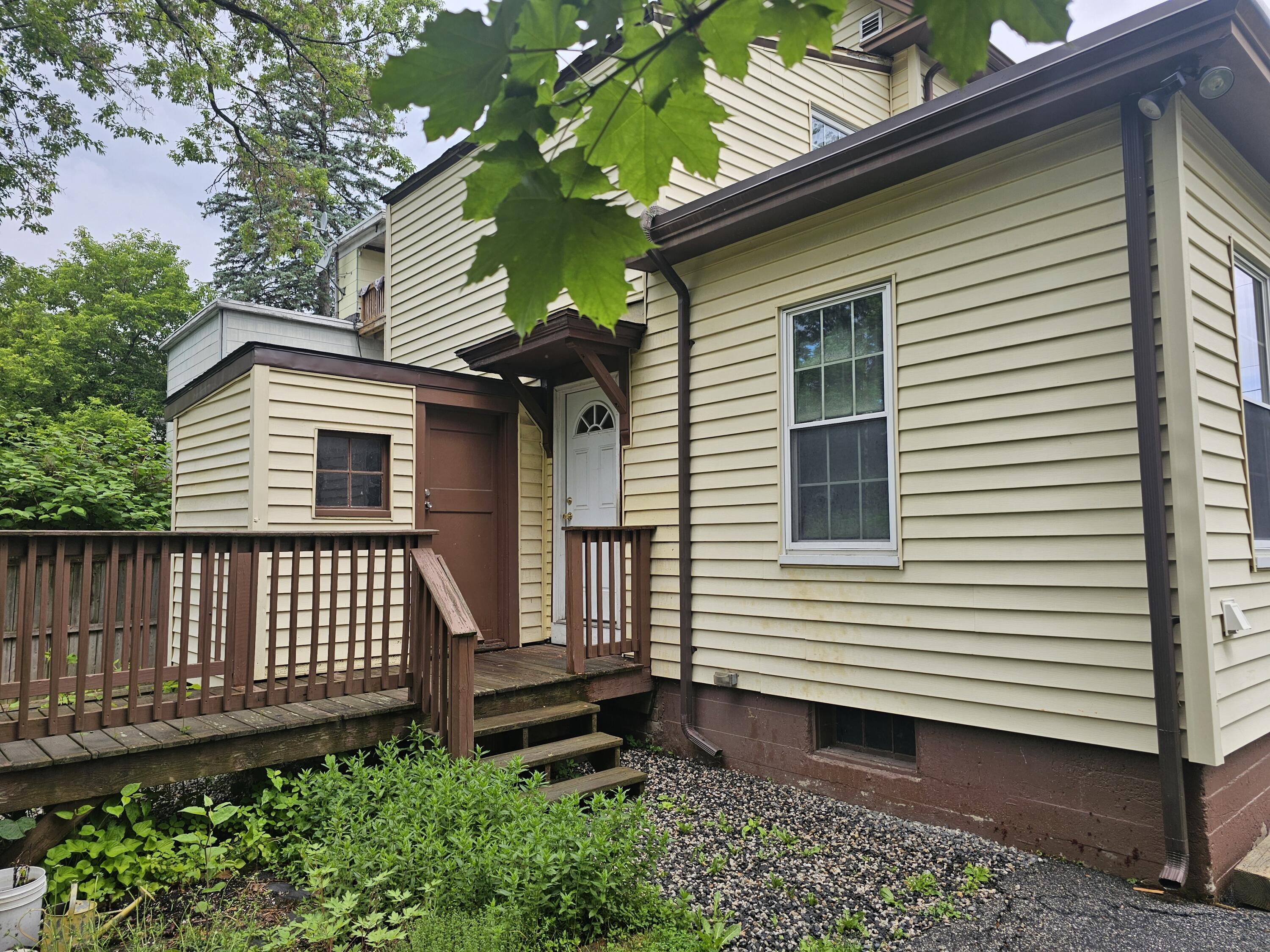 101 Elm Street, Lewiston, ME 04240 Deck and entrance of house