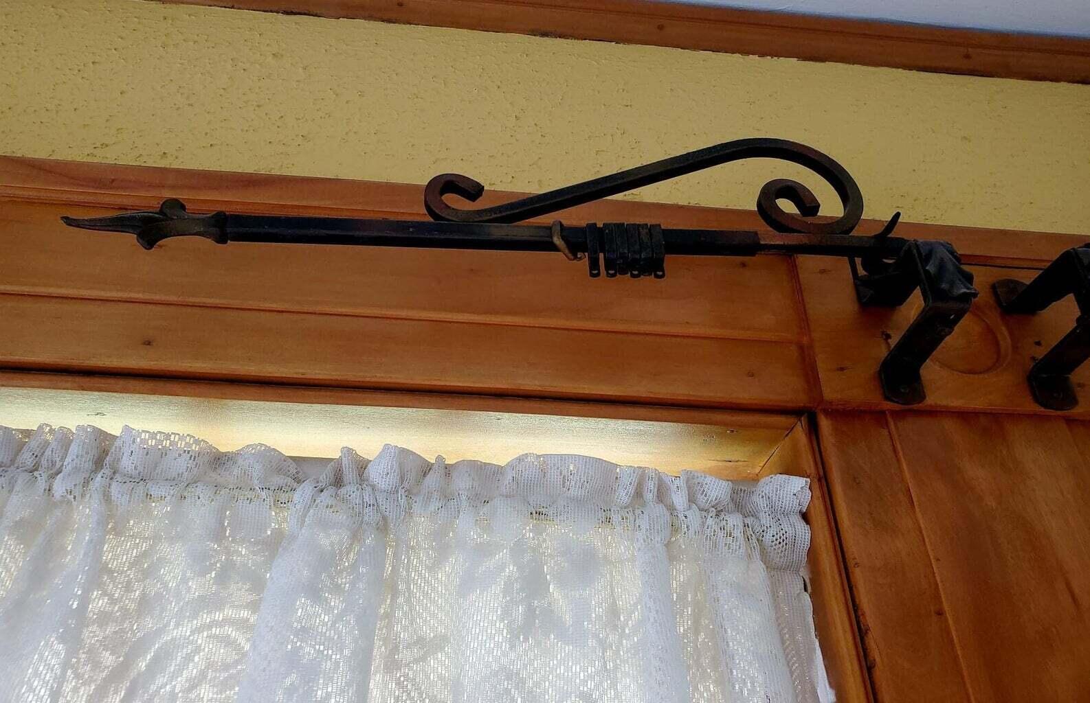 Sunroom original curtain rods