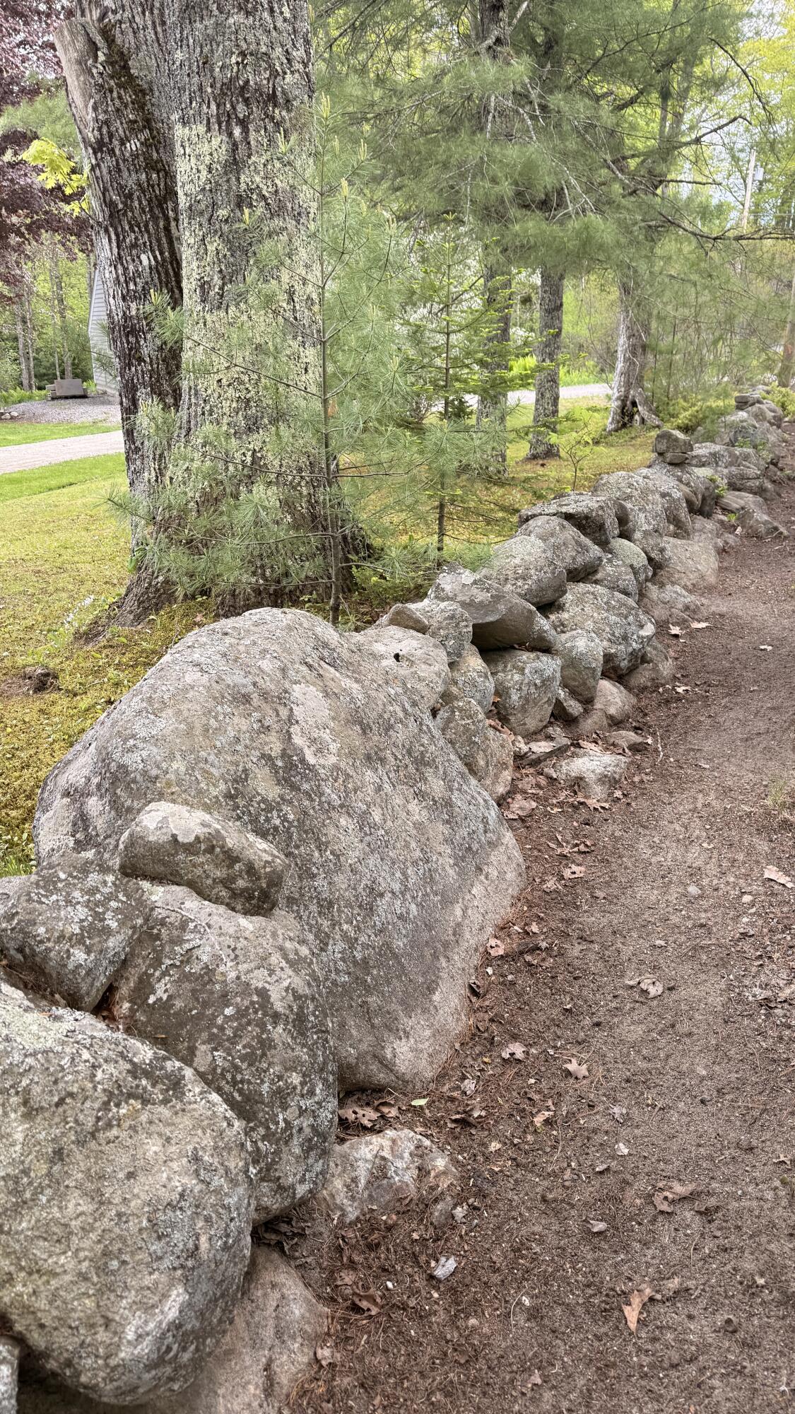 124 Phipps Point Road, Woolwich, ME 04579 Rock wall
