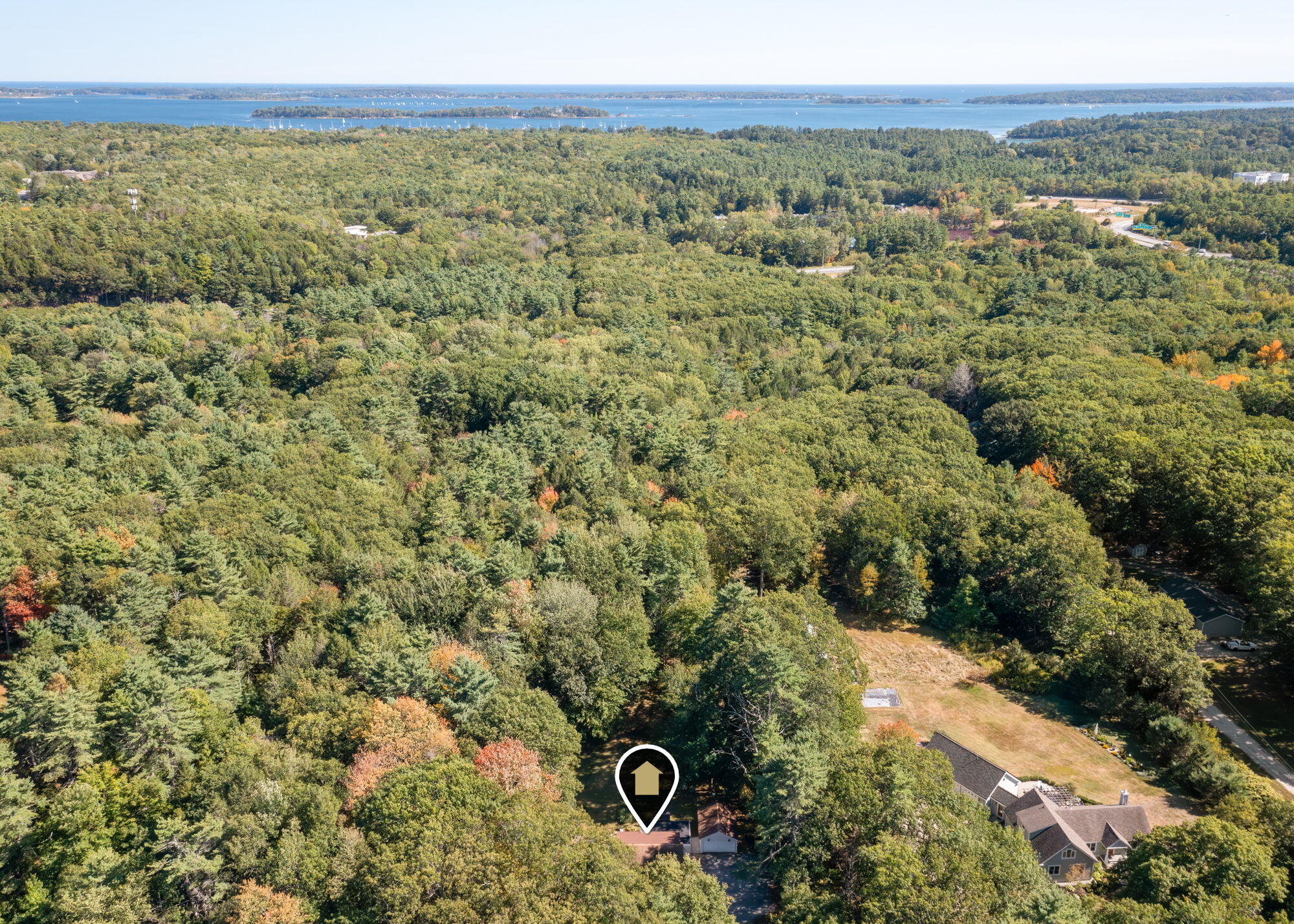 303 Middle Road, Falmouth, ME 04105 Aerial View