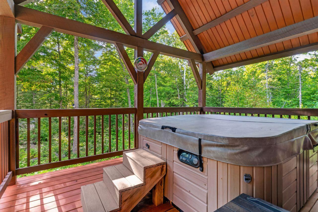 2016 Brook Falls Road, Carrabassett Valley, ME 04947 Covered Porch w/ Hot tub