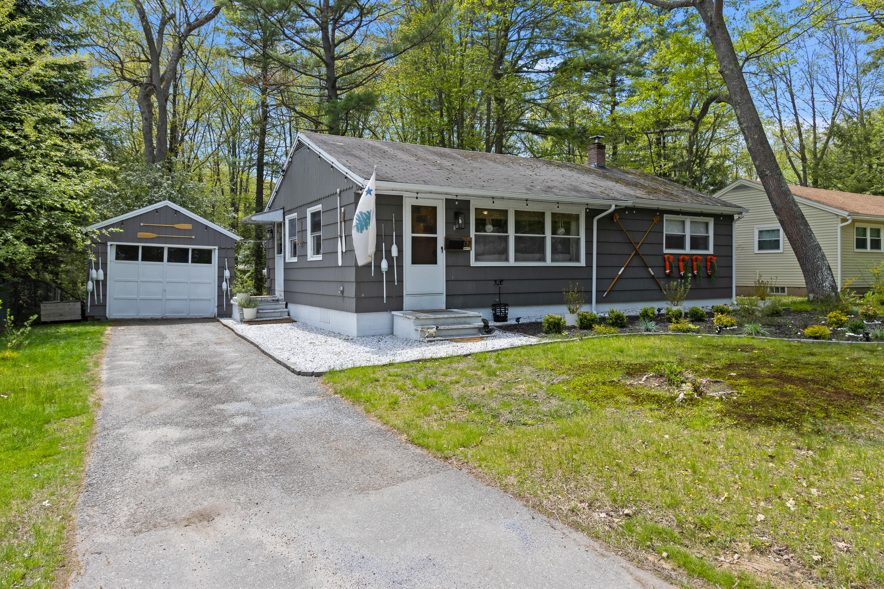 Driveway and Garage