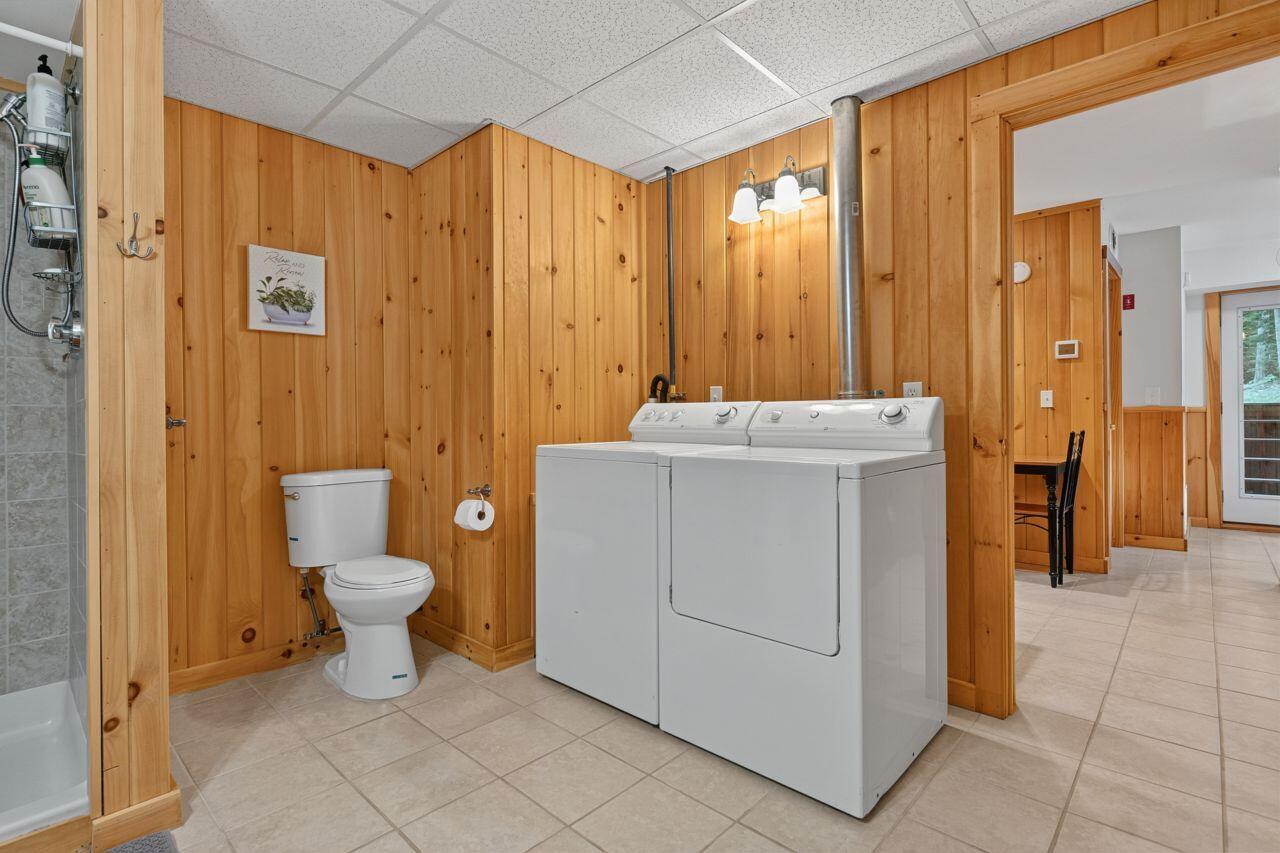 2016 Brook Falls Road, Carrabassett Valley, ME 04947 Downstairs Bathroom & Laundry