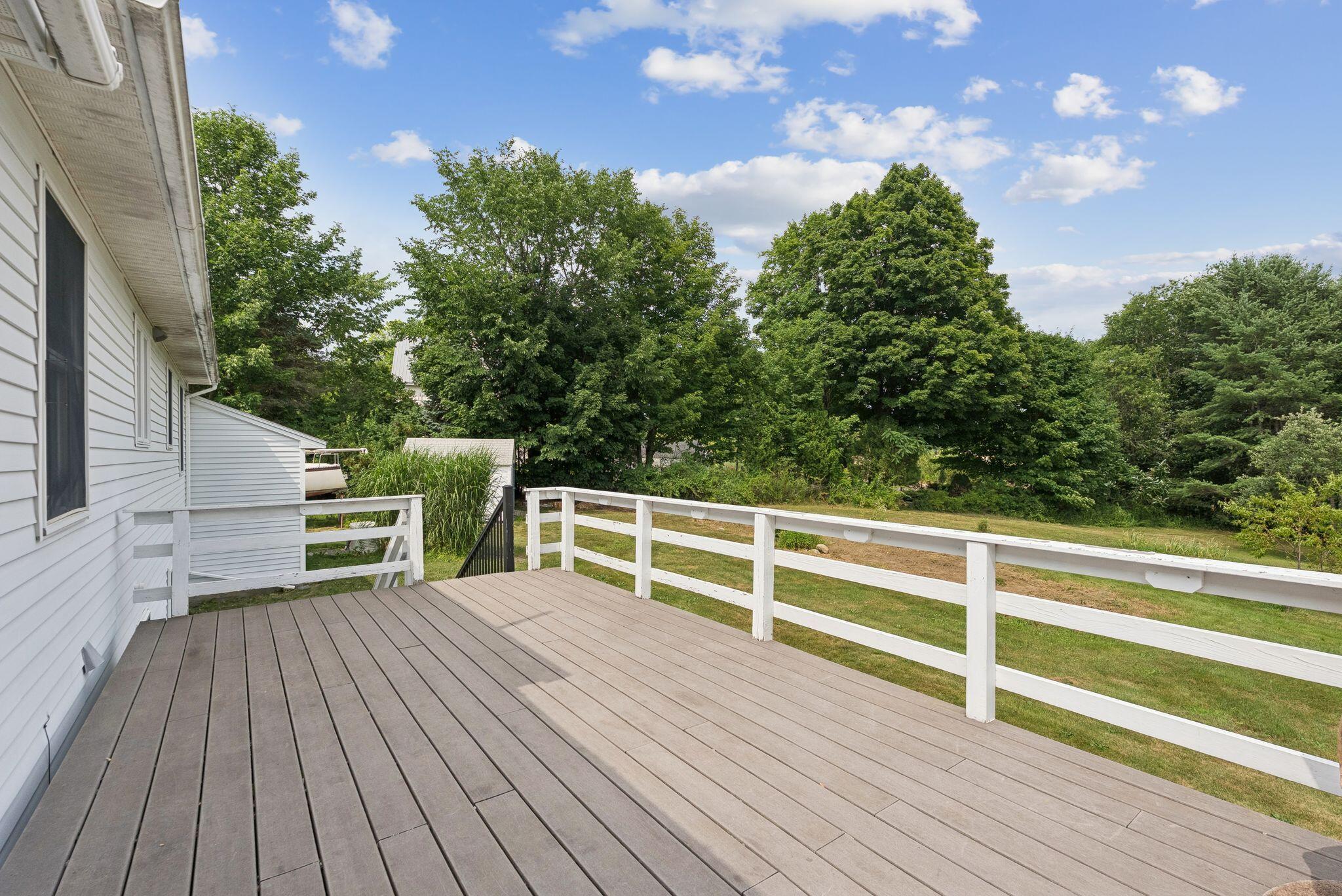 155 Ridge Road, Lisbon, ME 04252 Enjoy additional outdoor relaxation on the large deck.