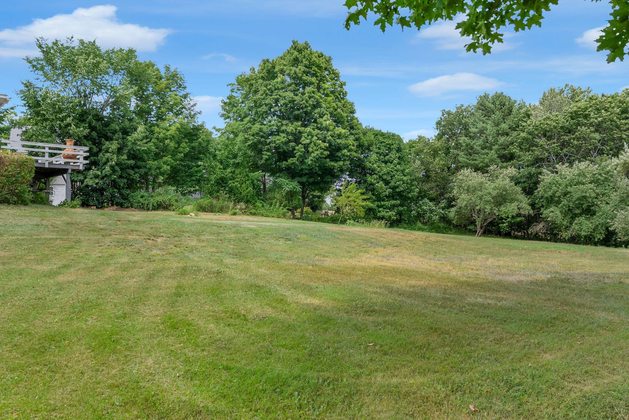 155 Ridge Road, Lisbon, ME 04252 The large level yard provides plenty of room for all sorts of outdoor activities.