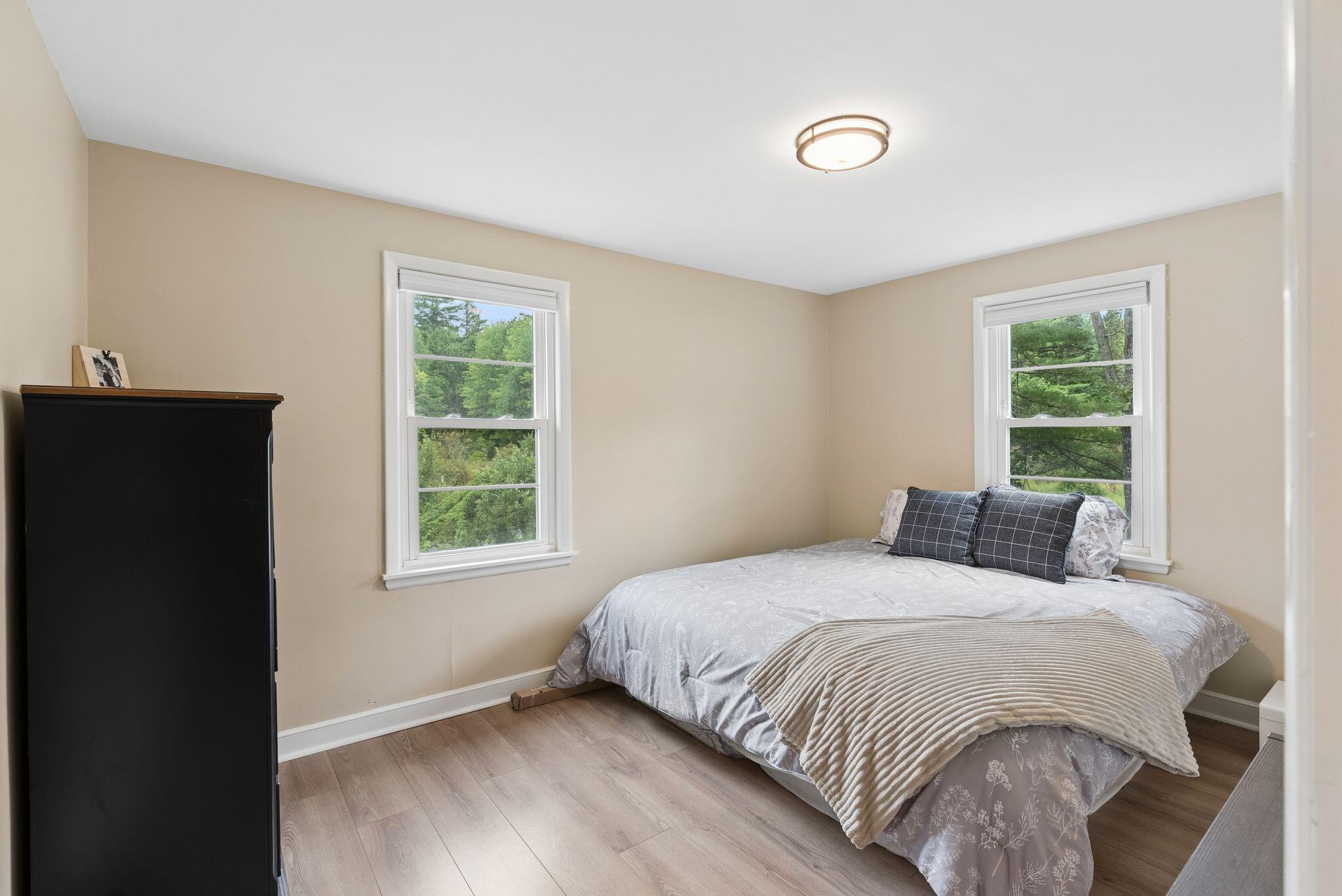 Back side second, first floor bedroom