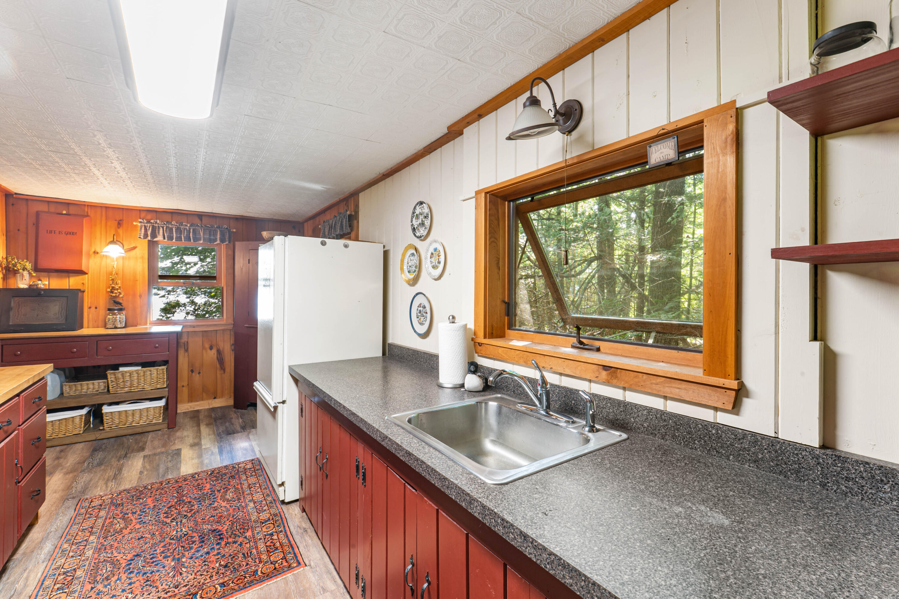Kitchen with Water Views
