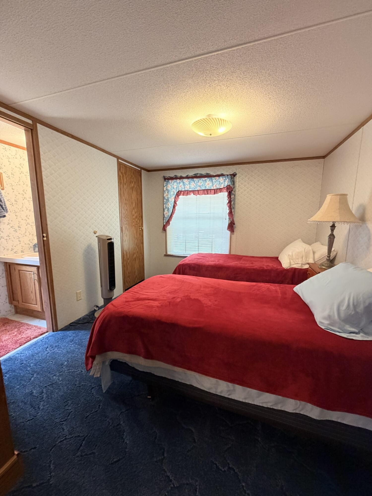 Bedroom with a half bath