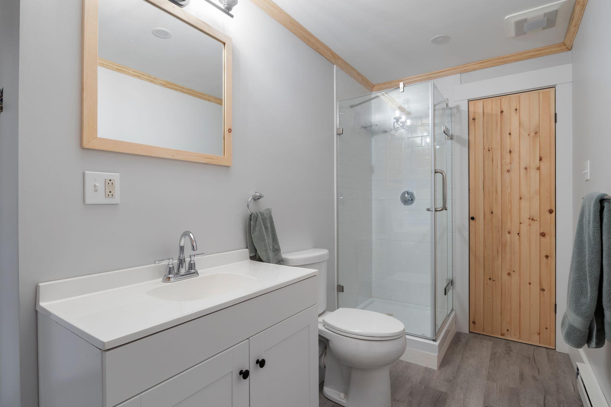 brand new full bathroom downstairs