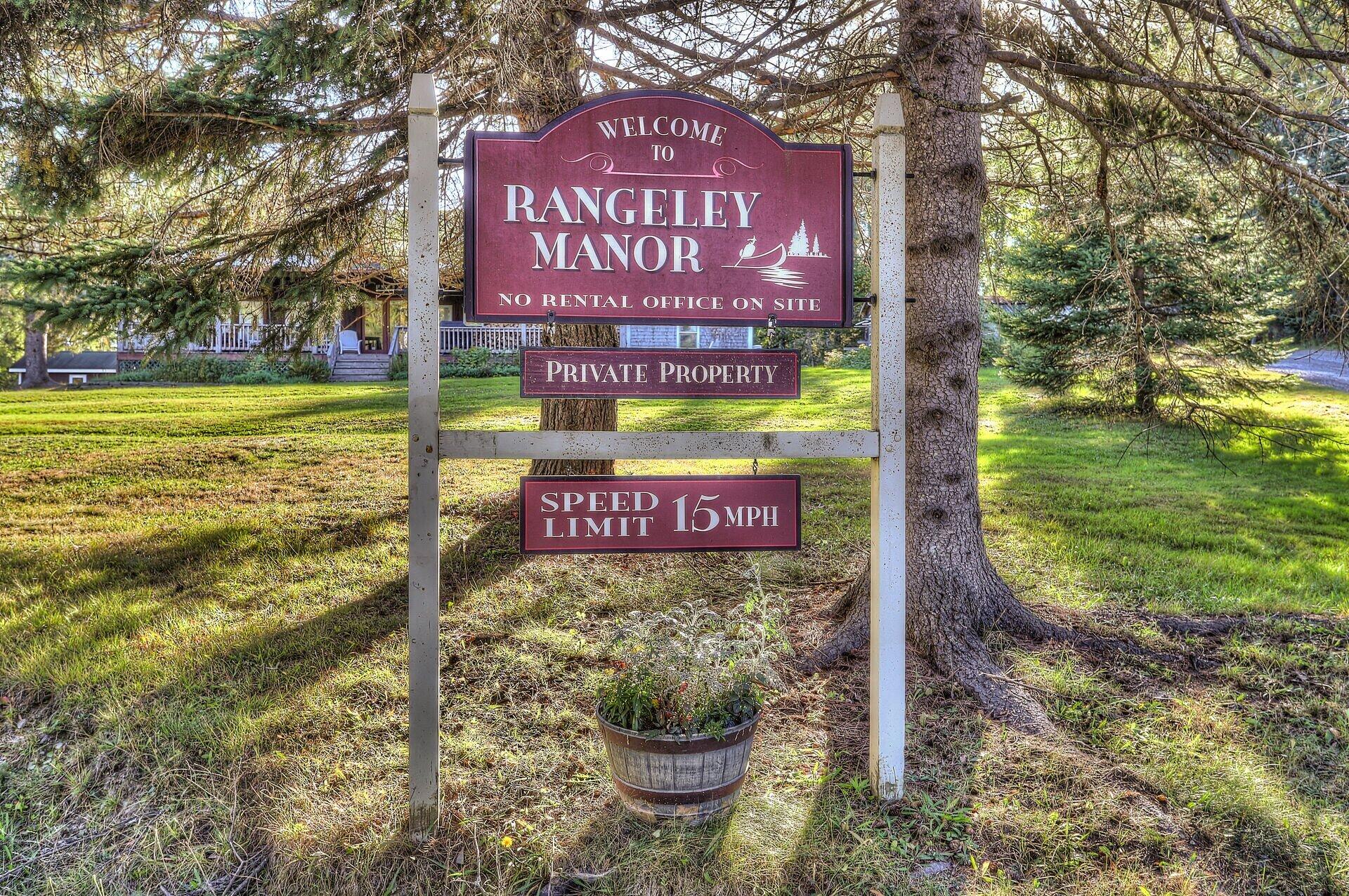 welcome to Rangeley Manor