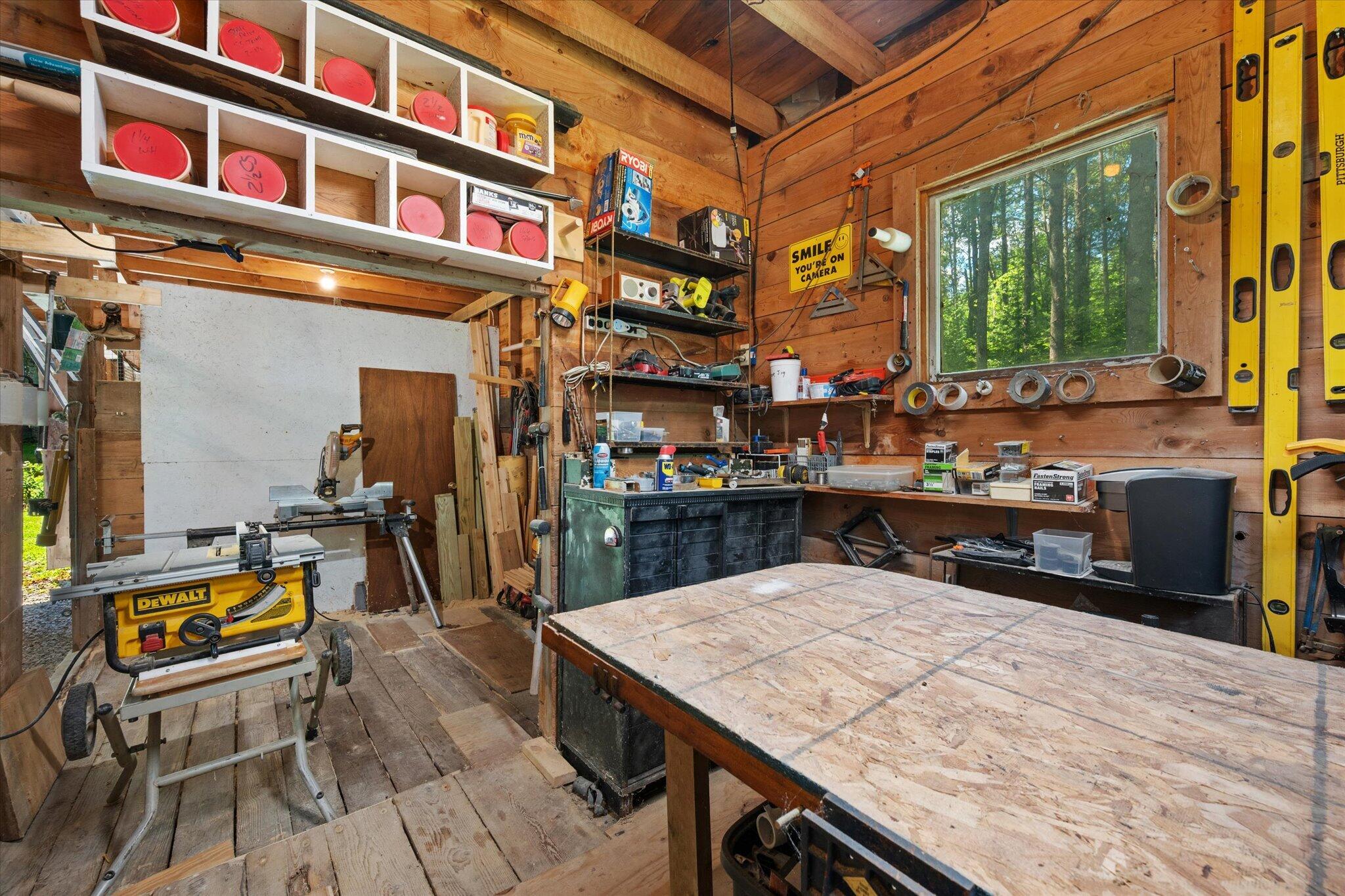 1002 Bennoch Road, Old Town, ME 04468 Work Shop Area...
