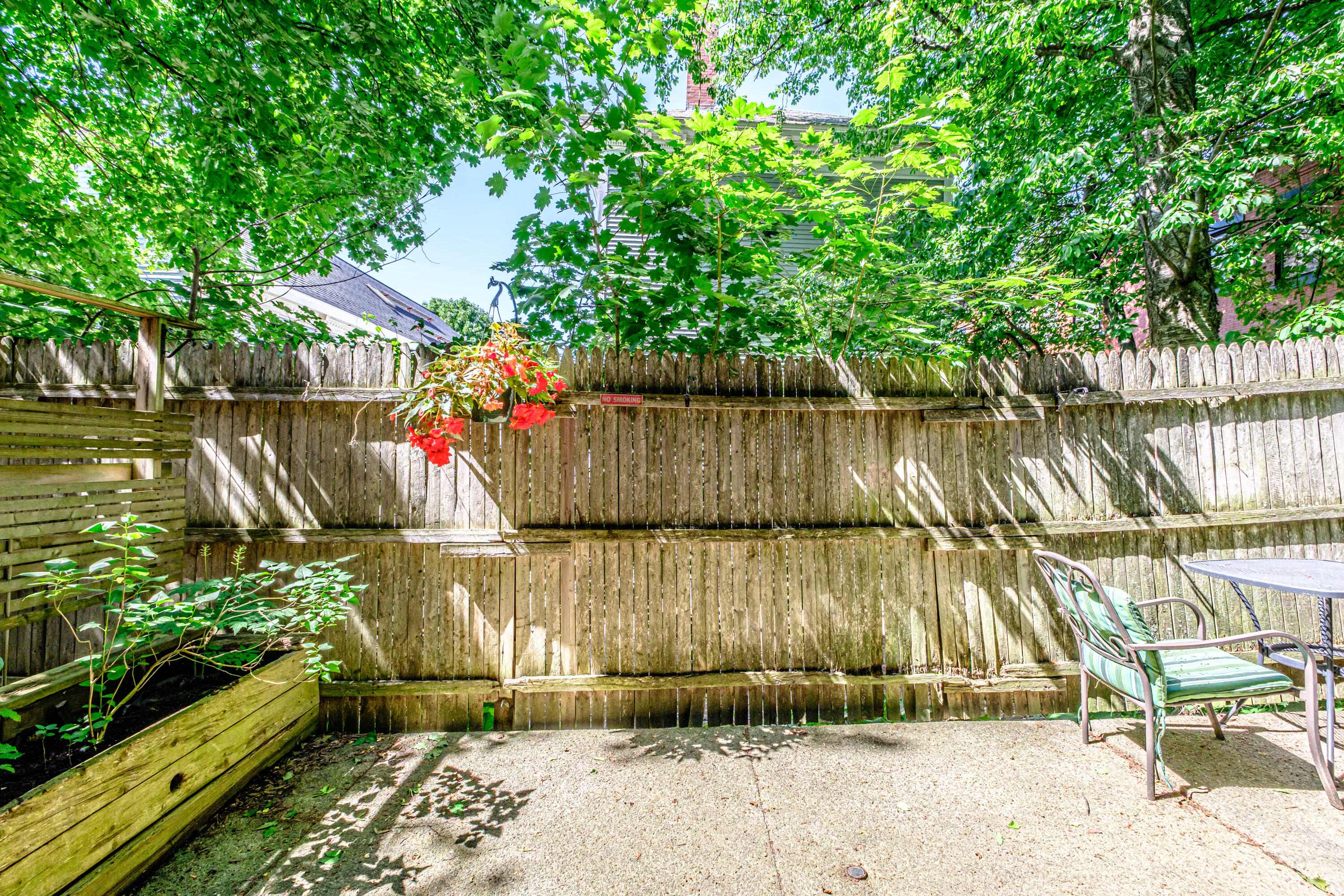 65 Sherman Street, #3, Portland, ME 04101 Private, enclosed common area patio