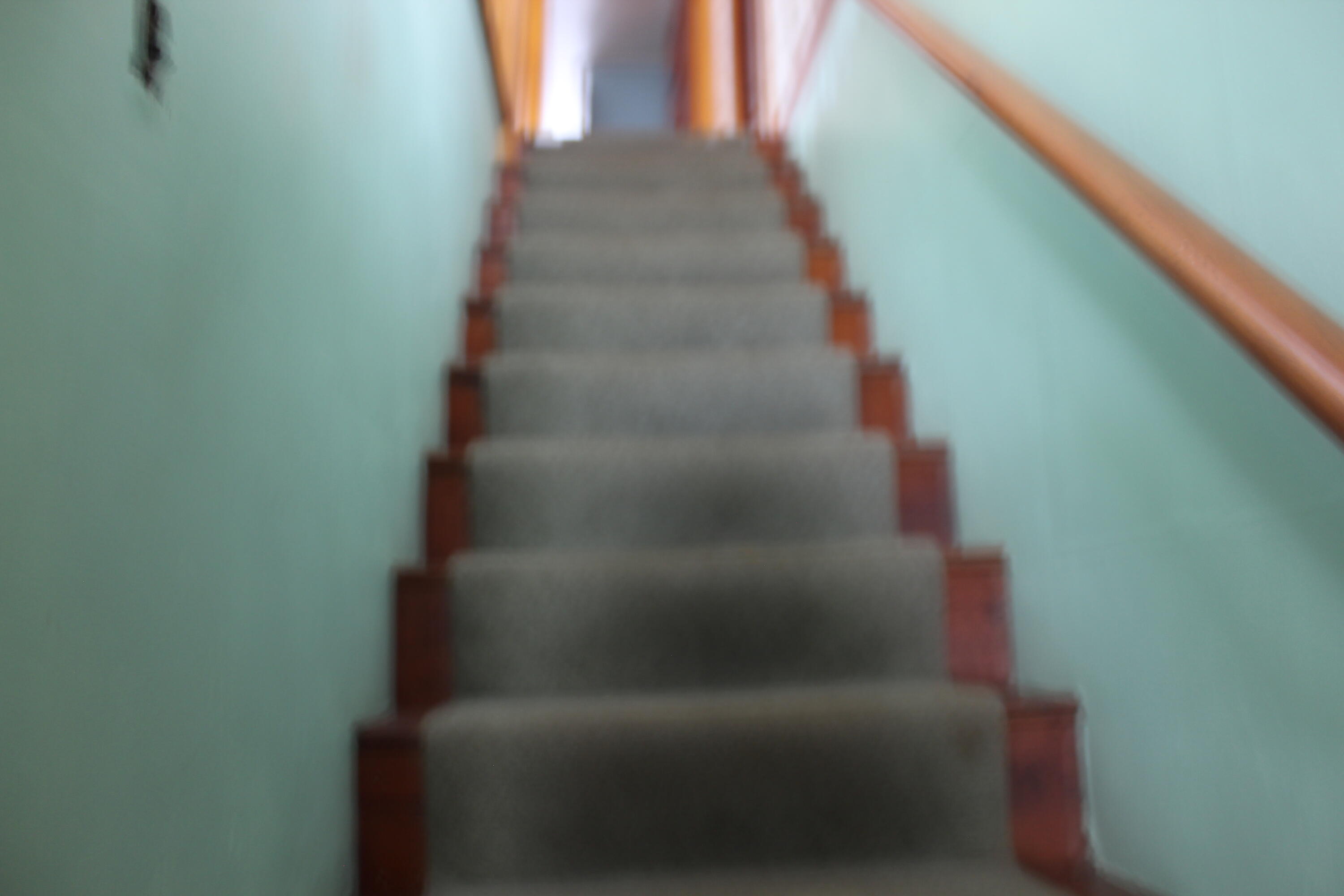 upstairs