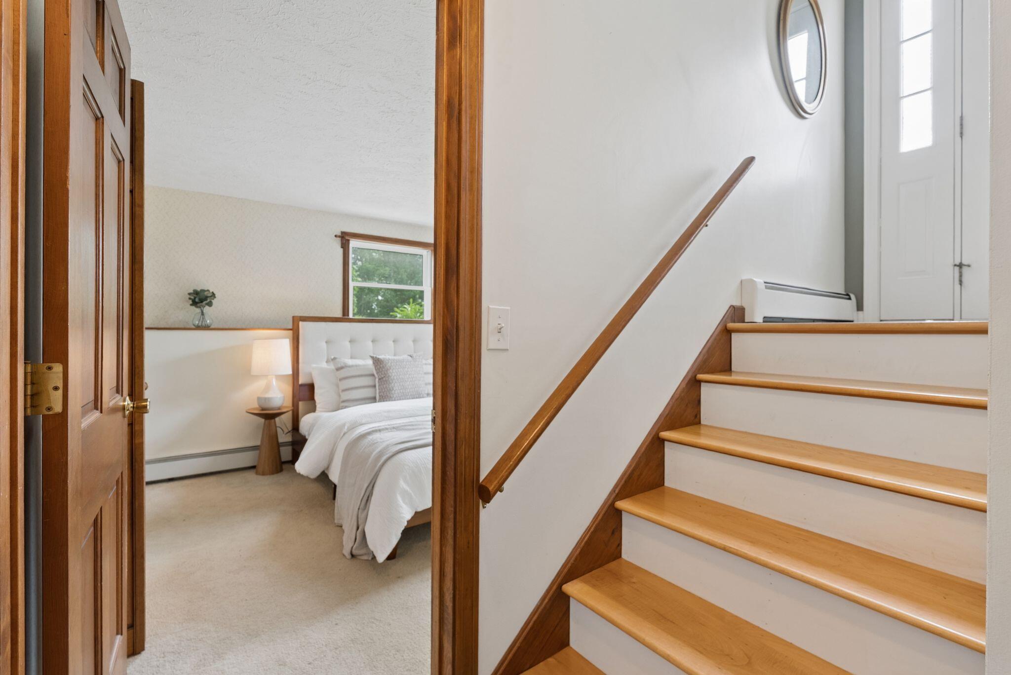 155 Ridge Road, Lisbon, ME 04252 Head to the lower level to access the 2nd bedroom with en-suite bath.