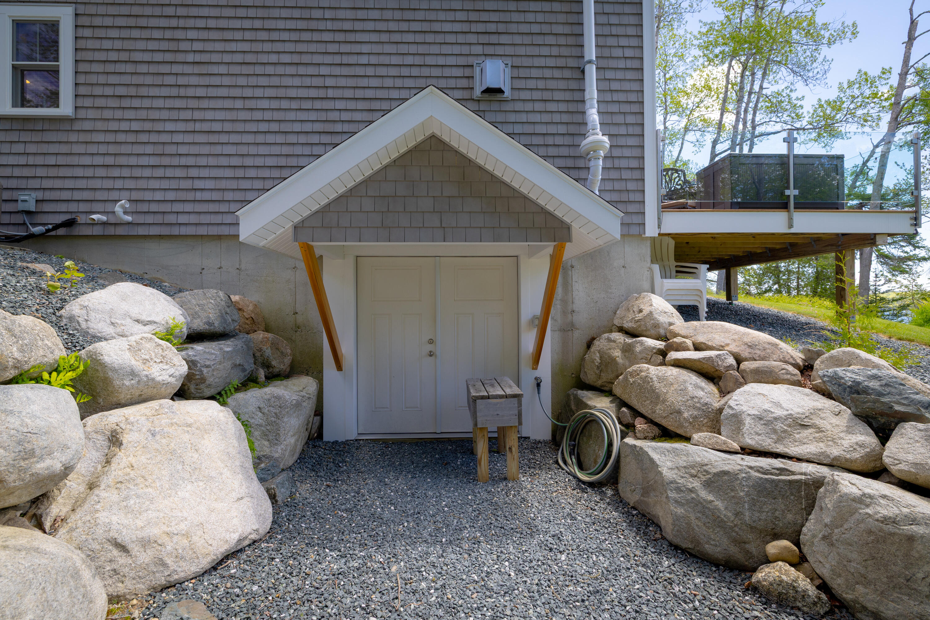 Basement exterior entry
