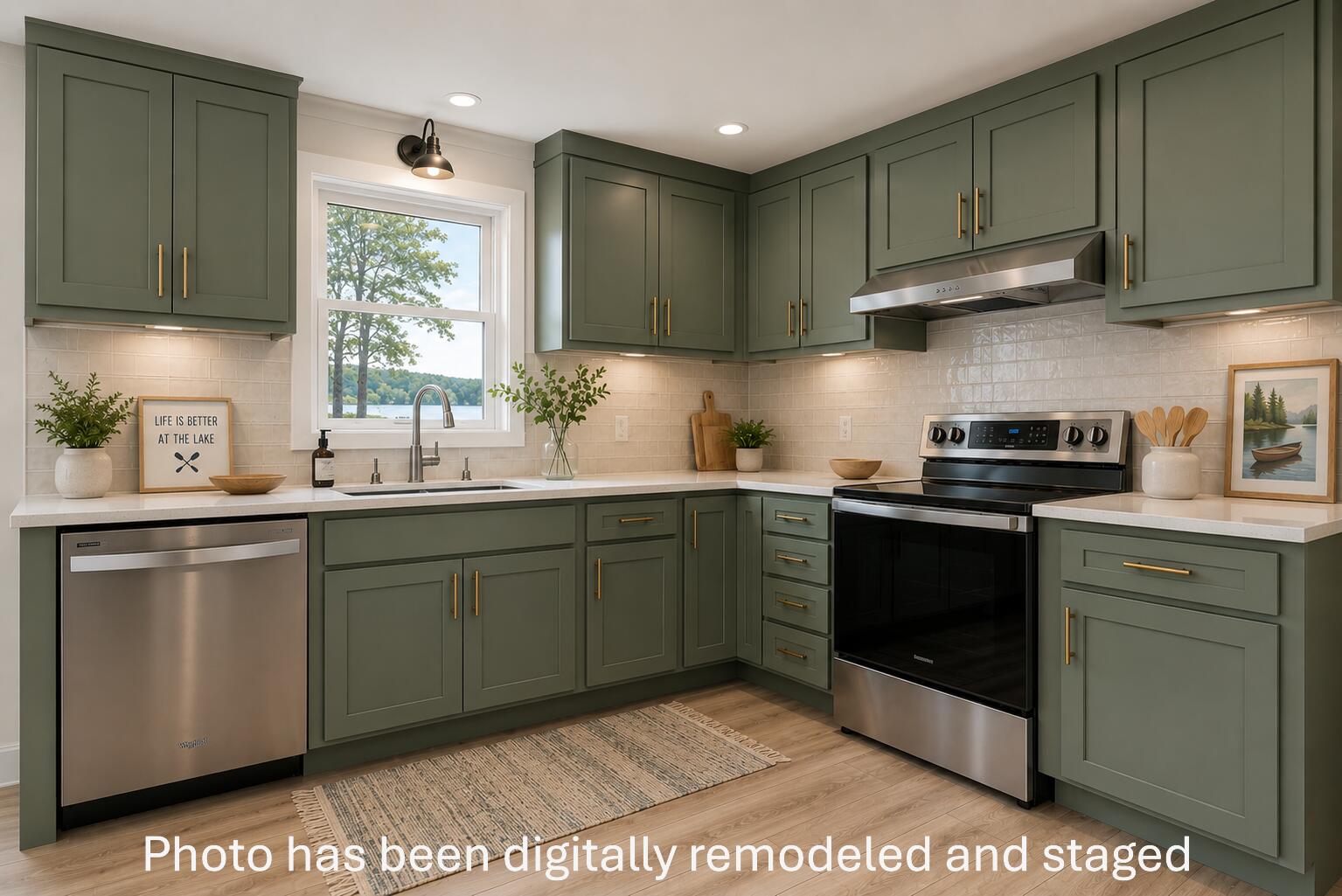 Photo has been digitally remodeled and staged to show potential