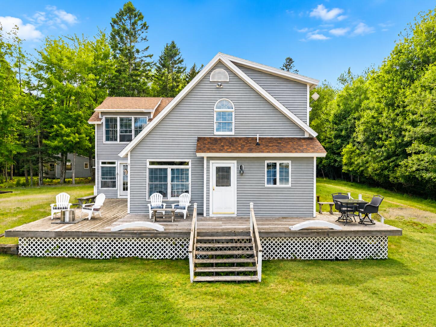 562 Rays Point Road, Milbridge, ME 04658 The water-facing side of the home