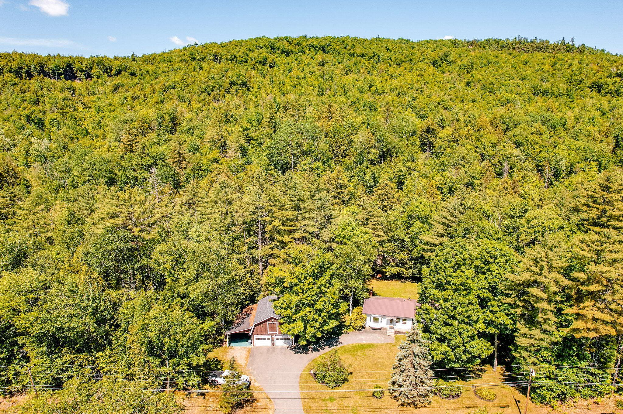 1574 Roxbury Road, Roxbury, ME 04275 Aerial View of Property + Surroundings