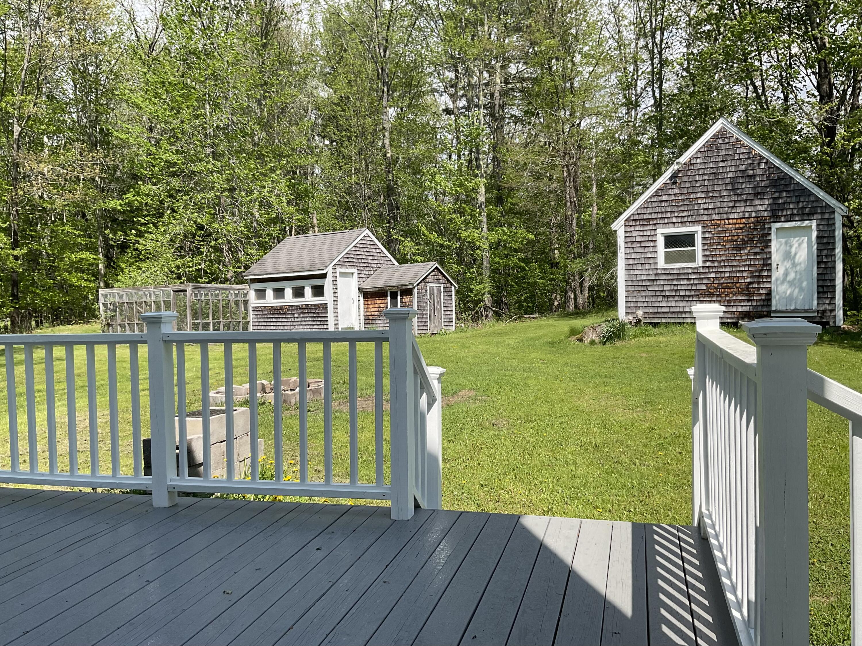 OVERLOOKING YARD, CHICKEN COOP & SHED
