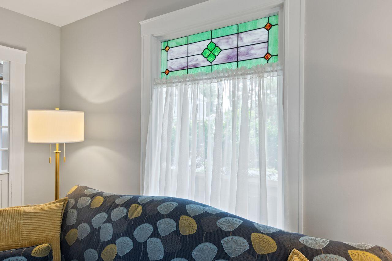 14 Holly Street, Portland, ME 04103 Beautiful stained glass window in Living Room