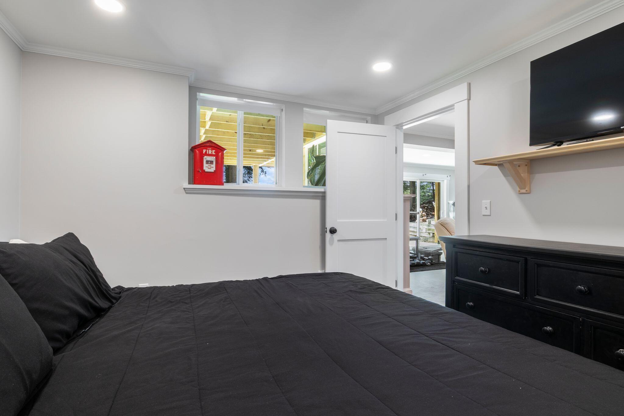 3rd bedroom downstairs with egress window