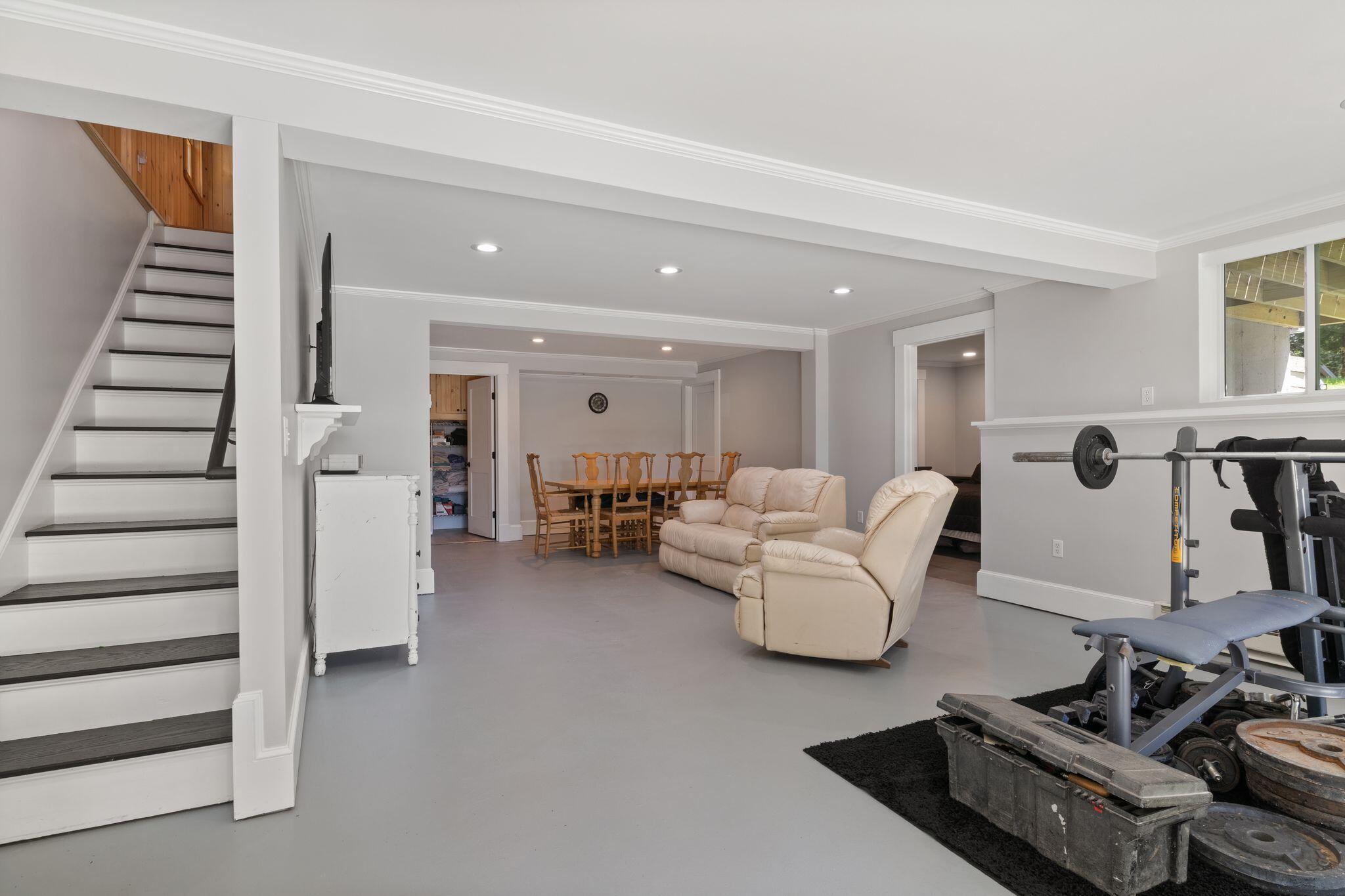 Downstairs living space