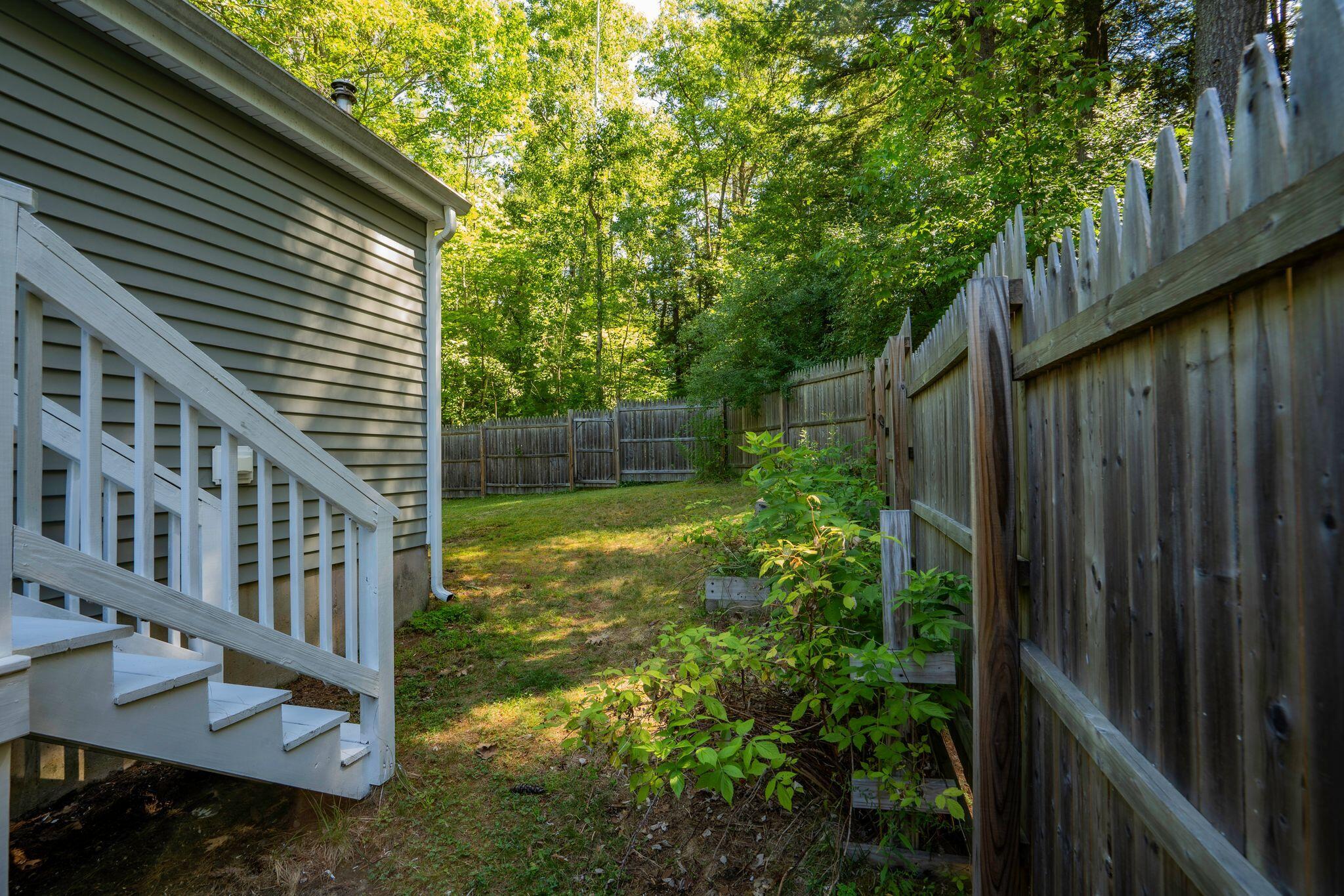 Fenced in Back Yard